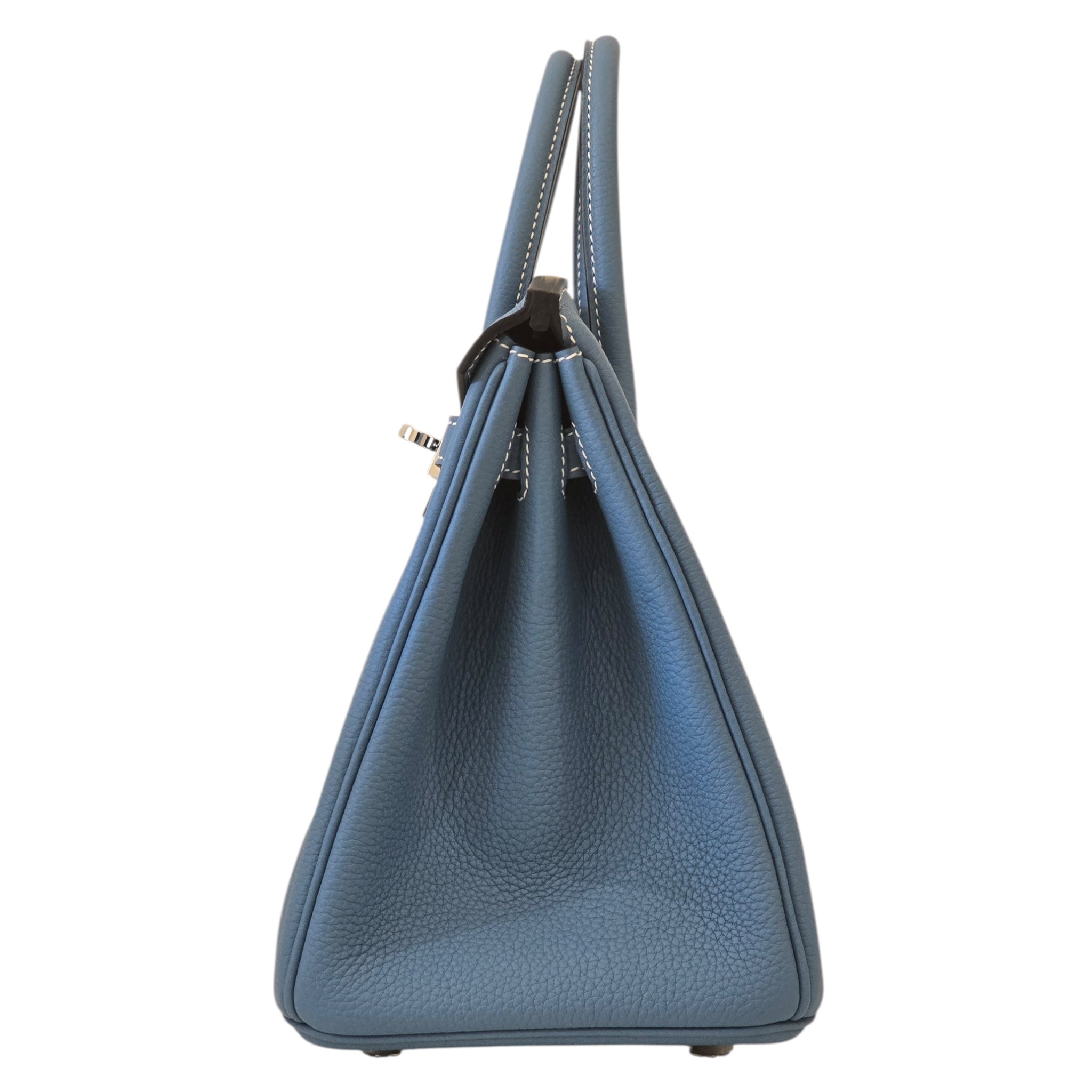 Hermes Birkin 25 Bleu Jean Togo PHW HERMES