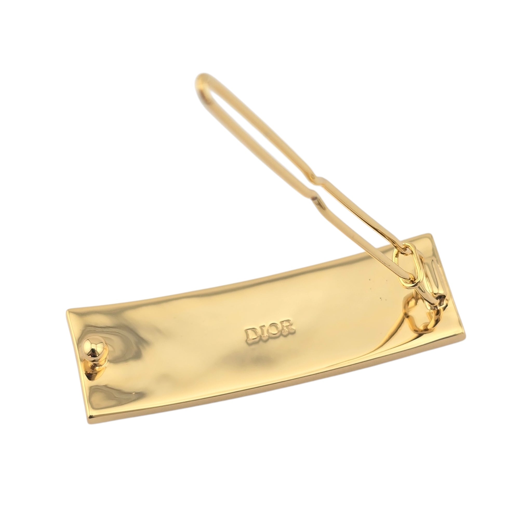 Christian Dior Night Code Black Enamel Hair Barrette DIOR