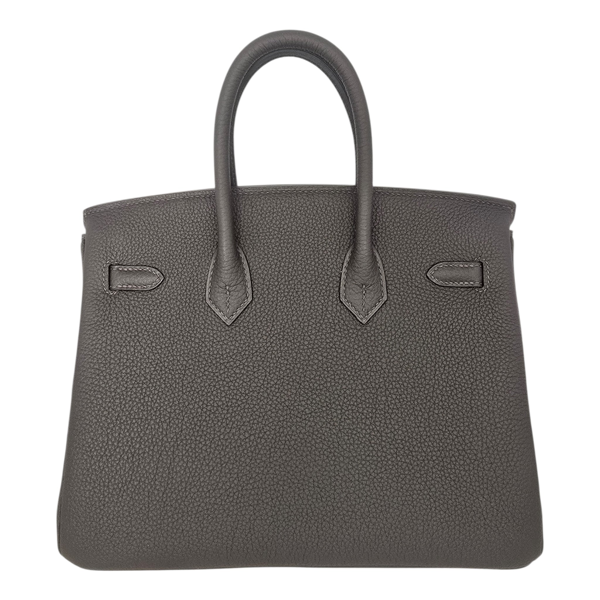 Hermes Birkin 25 Ebene Togo Gold Hardware HERMES