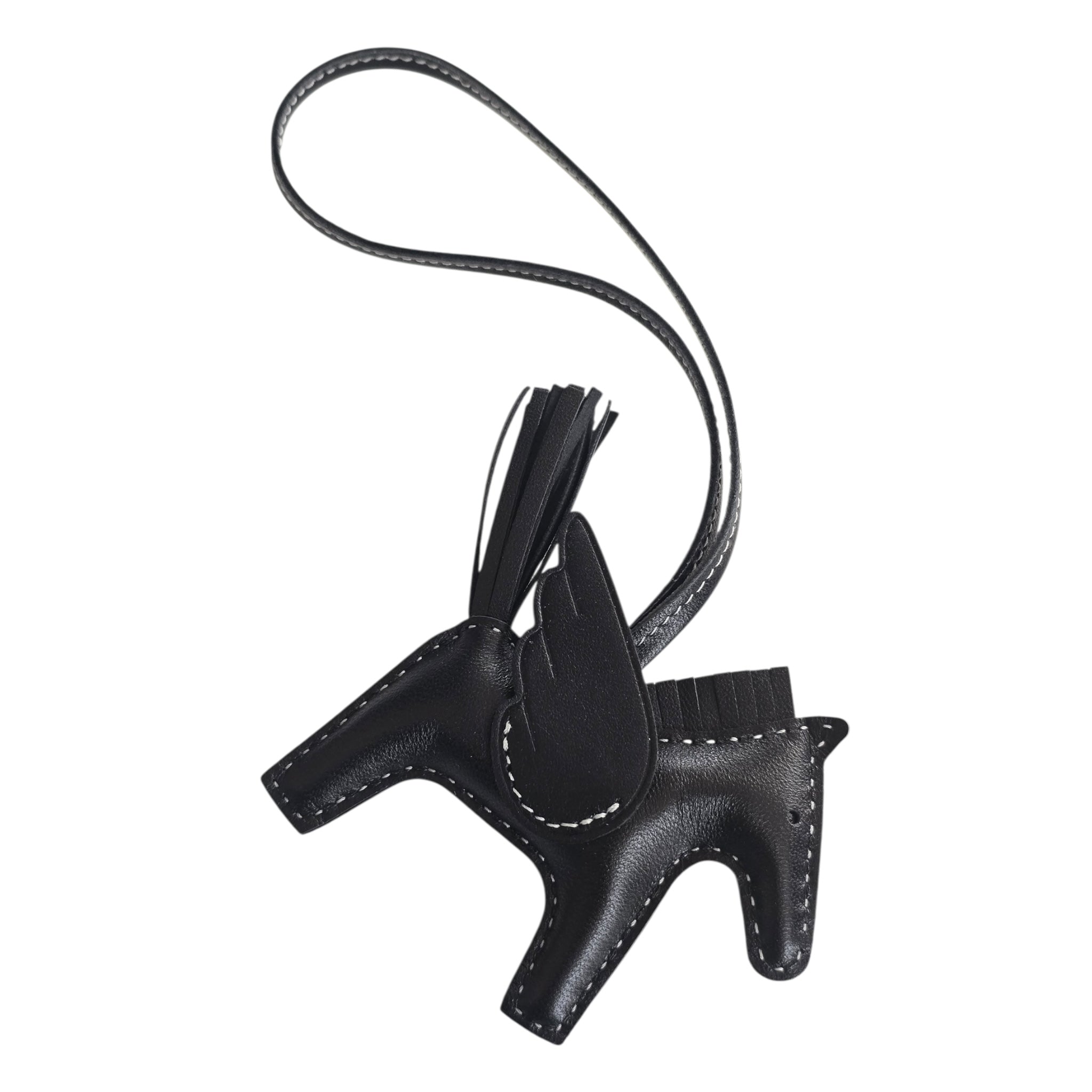 Hermes Rodeo Pegase PM Bag Charm Noir/Blanc HERMES