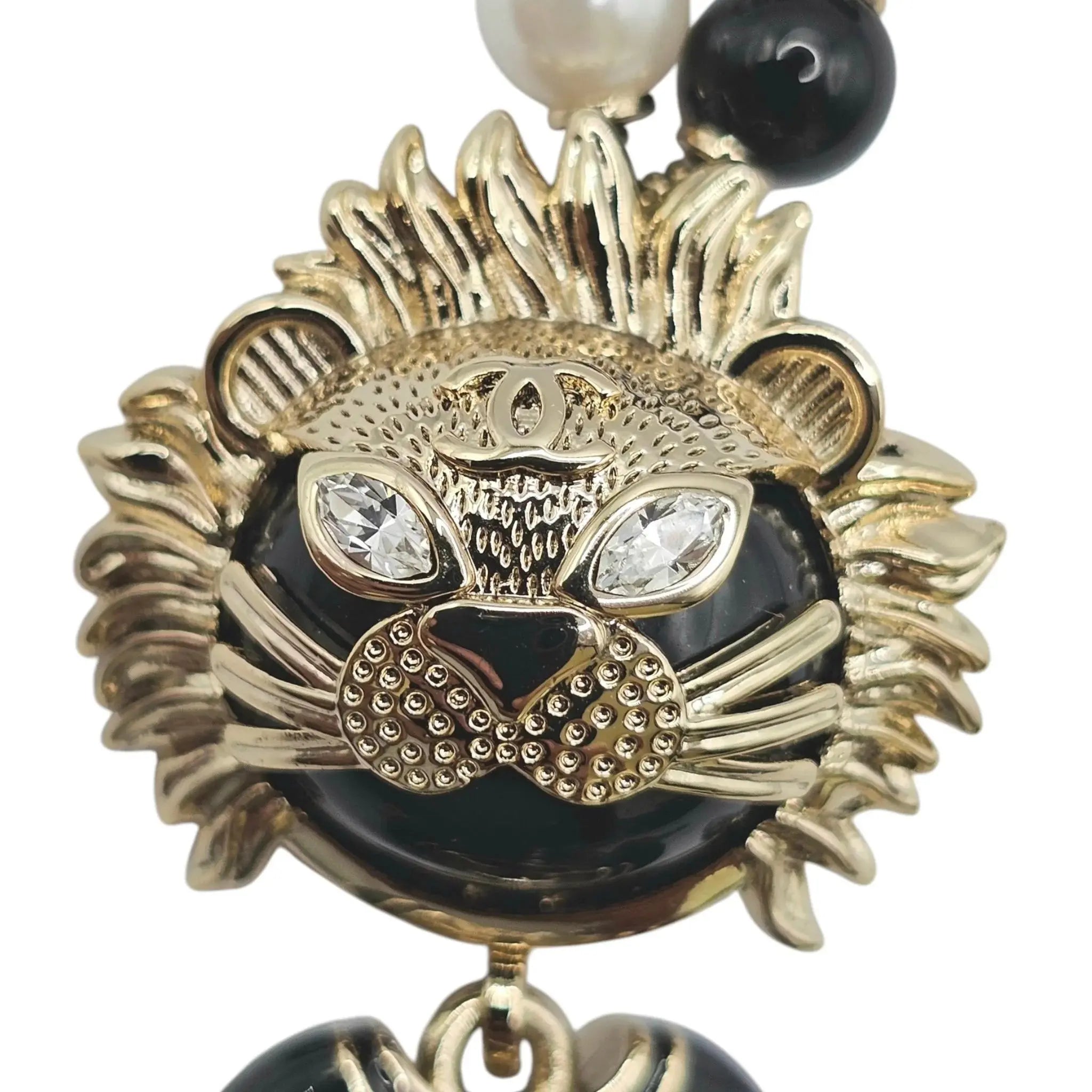 Chanel CC Coco Lion Pearl Necklace 2022 CHANEL