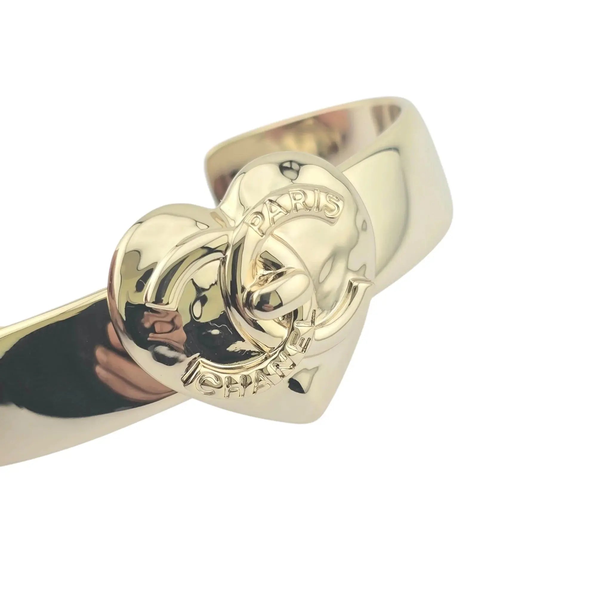 Chanel CC Heart Cuff Bangle 2022 CHANEL