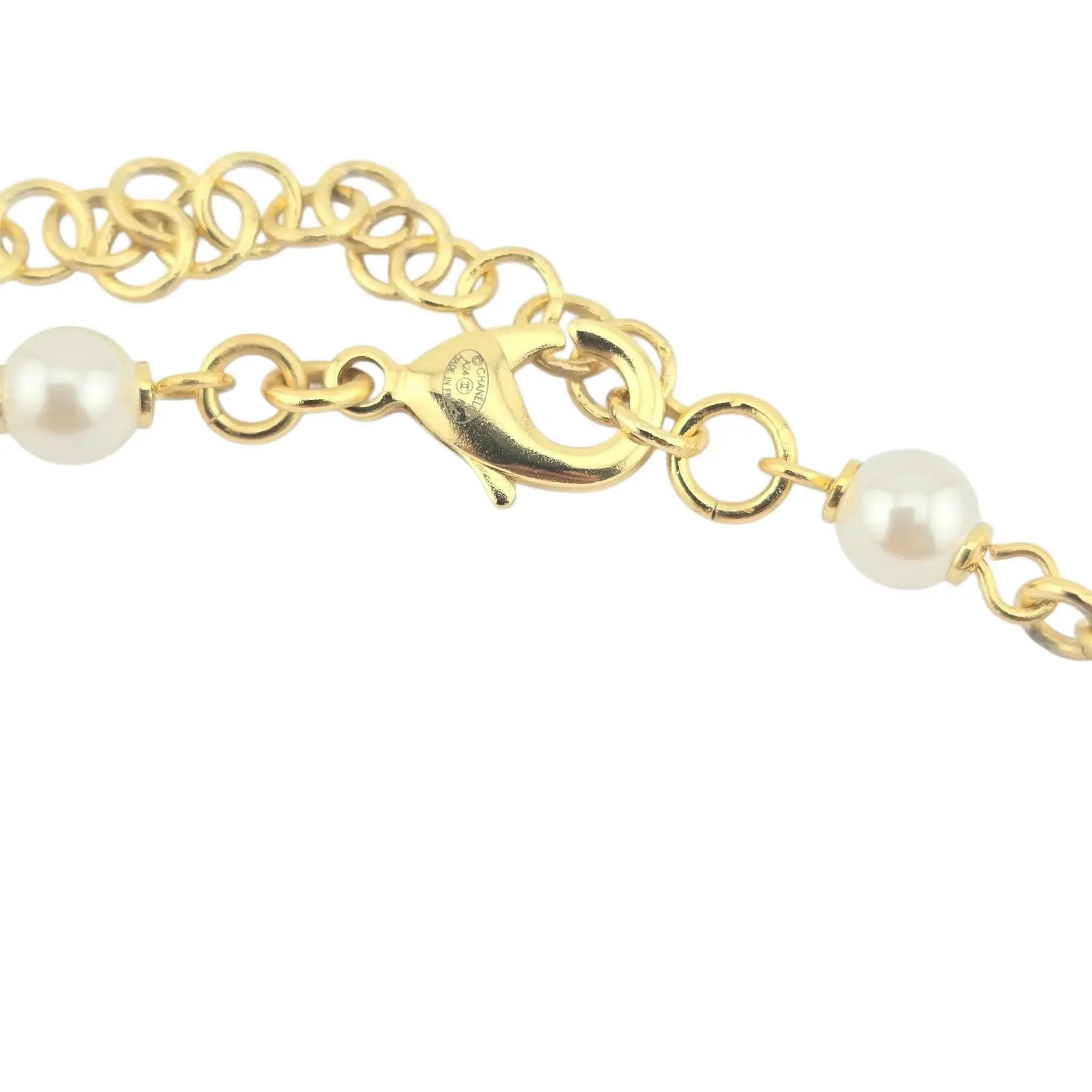 Chanel CC Faux Pearl Necklace 2024 CHANEL