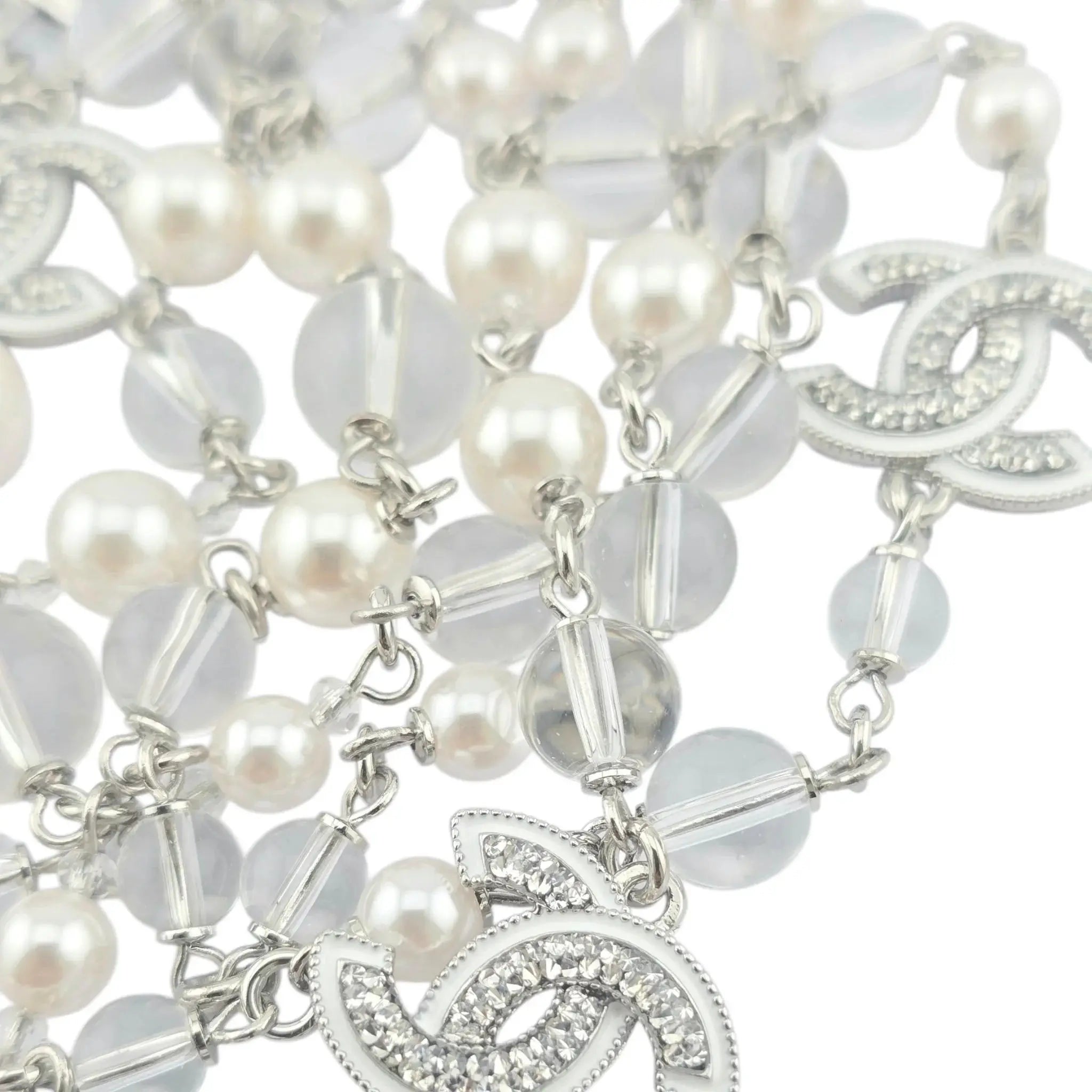 Chanel CC Faux Pearl Long Necklace 2025 CHANEL