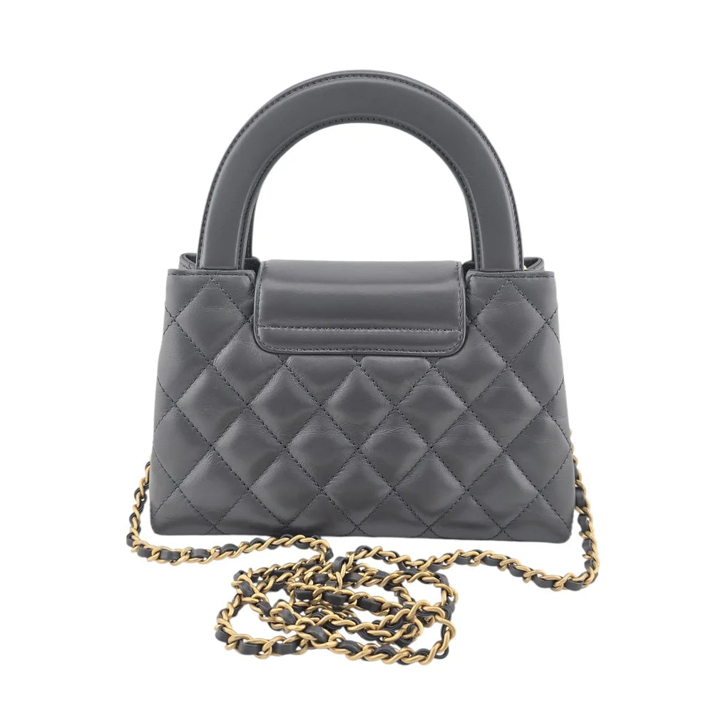 Chanel Small Kelly Re-Edition Grey Shopping Handbag CHANEL