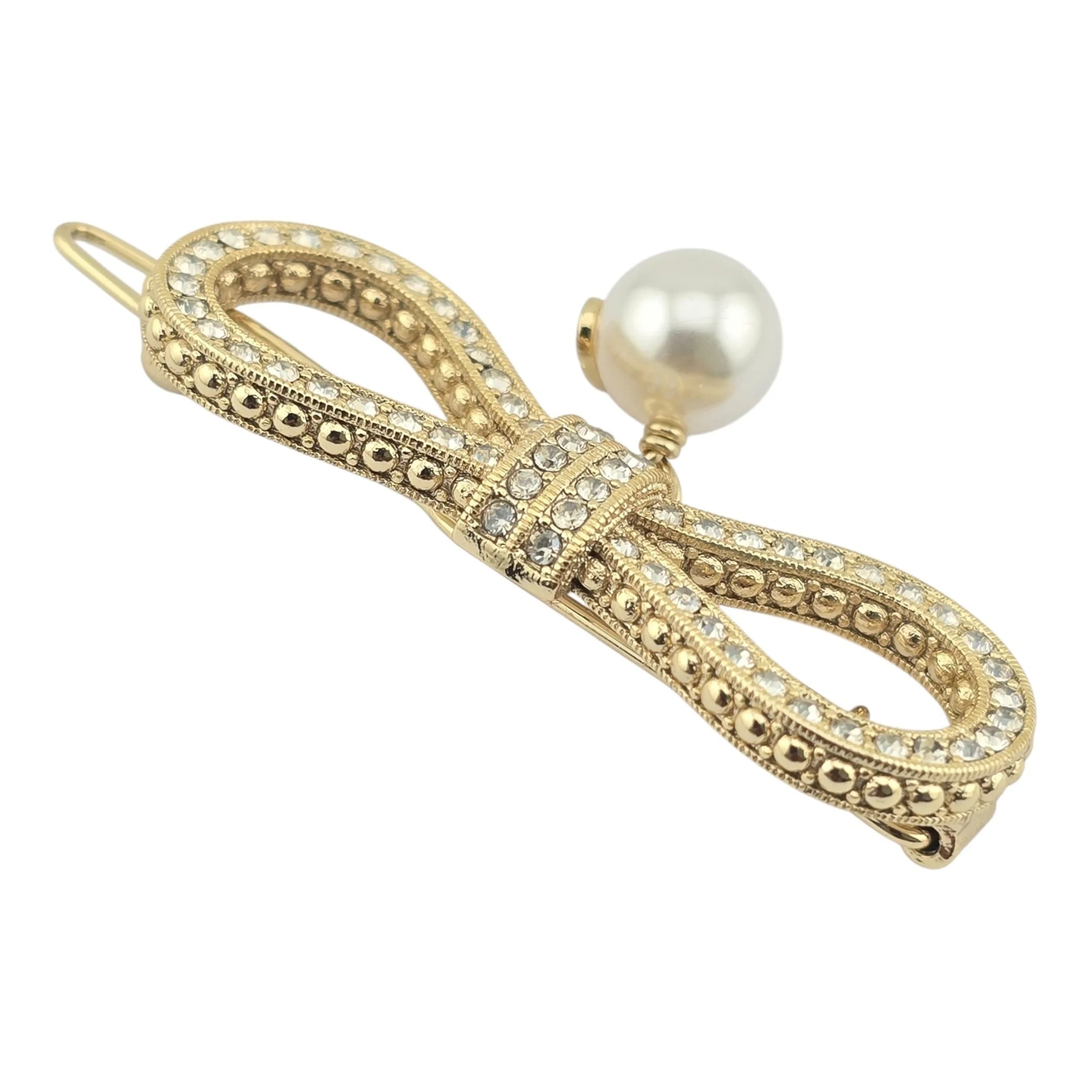 Christian Dior Le Nœud de Dior Bow Hair Barrette Clip DIOR