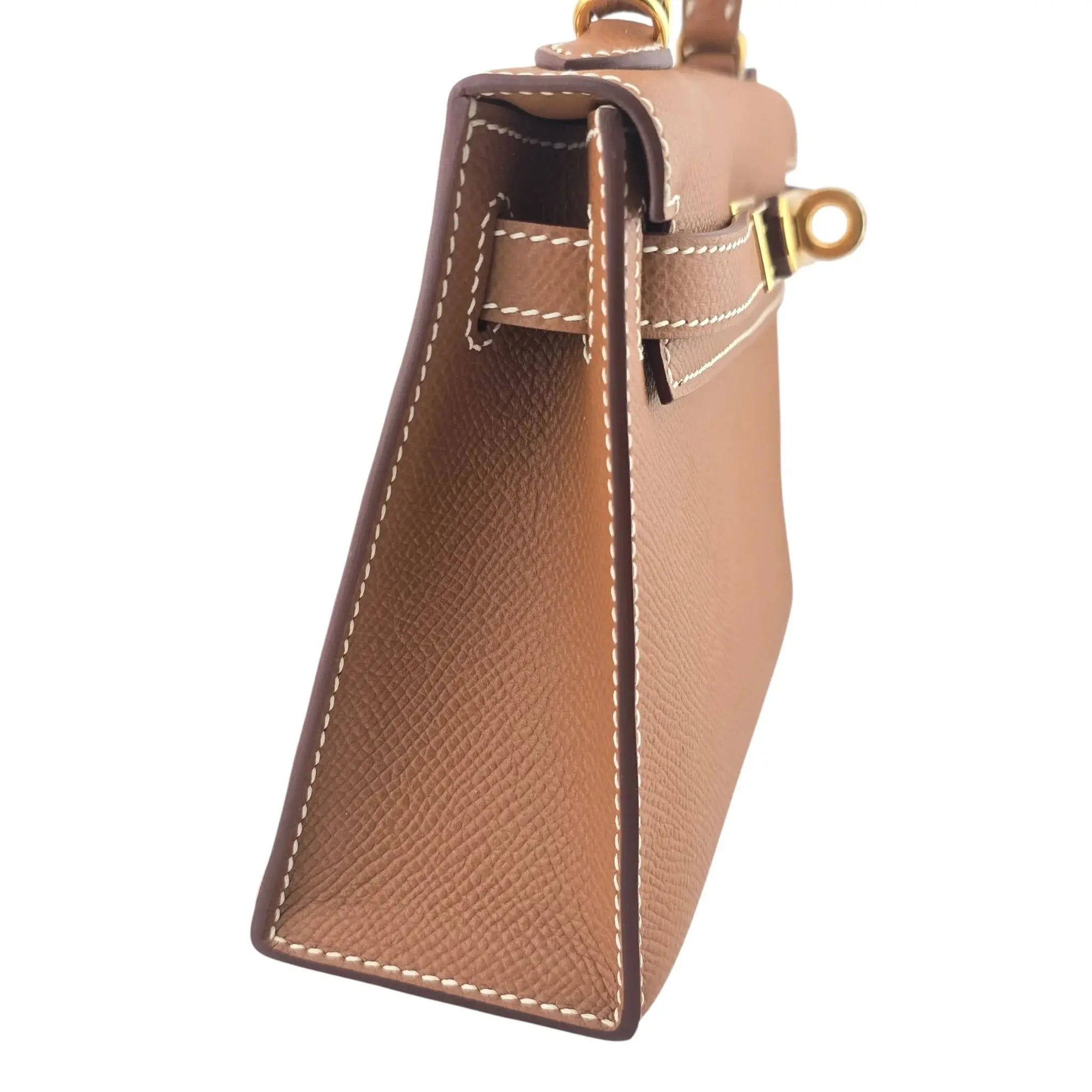 Hermes Mini Kelly II Gold Epsom Gold Hardware Bag HERMES