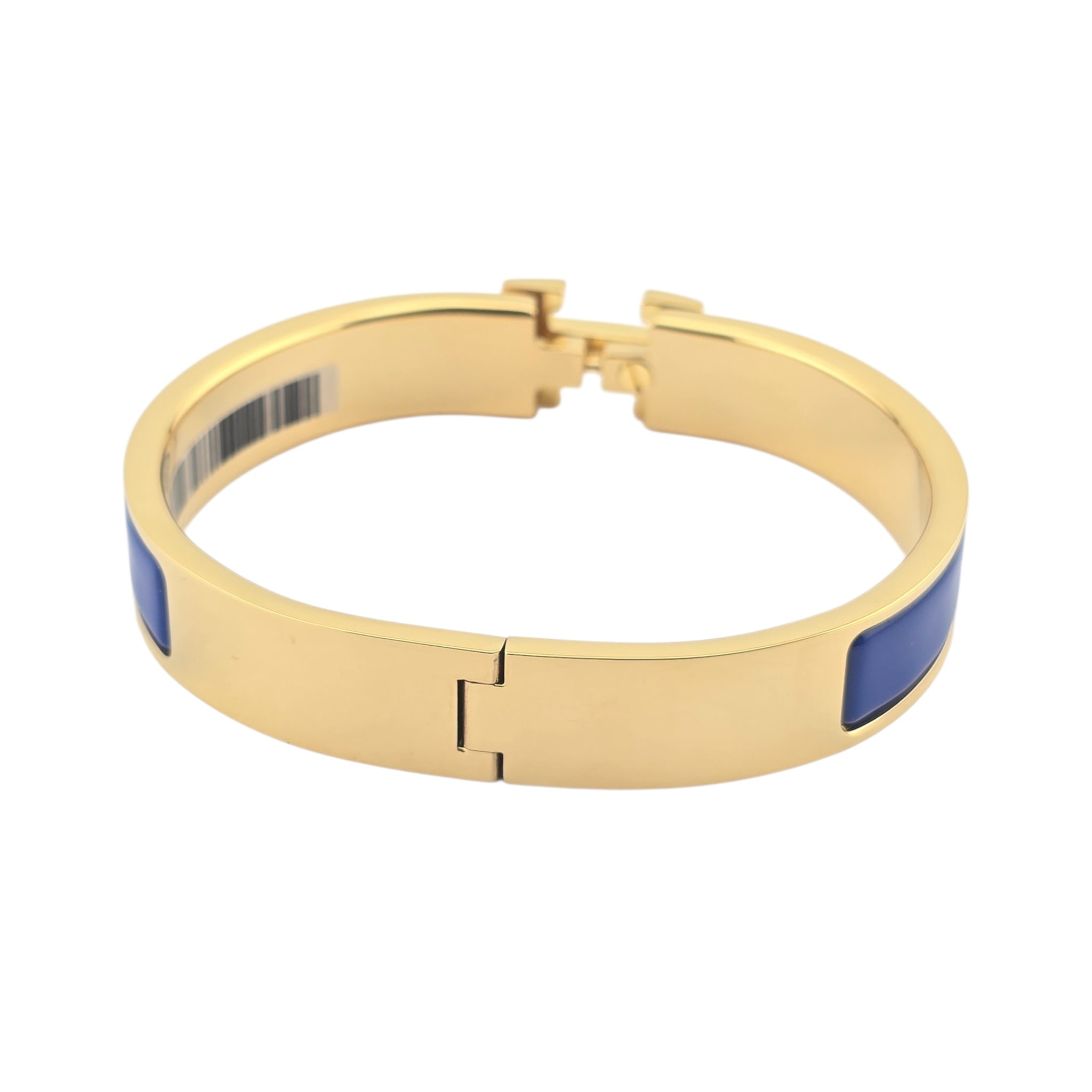 Hermes Clic H Bracelet Bleu Royal Gold GM