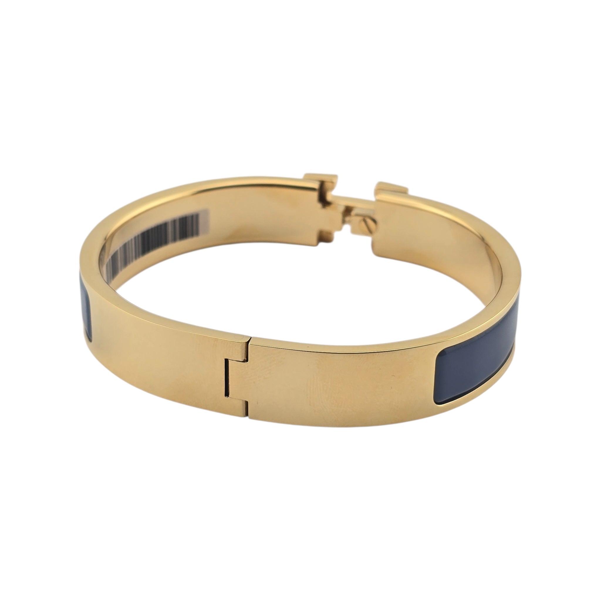 Hermes Clic H Bracelet Navy Gold GM