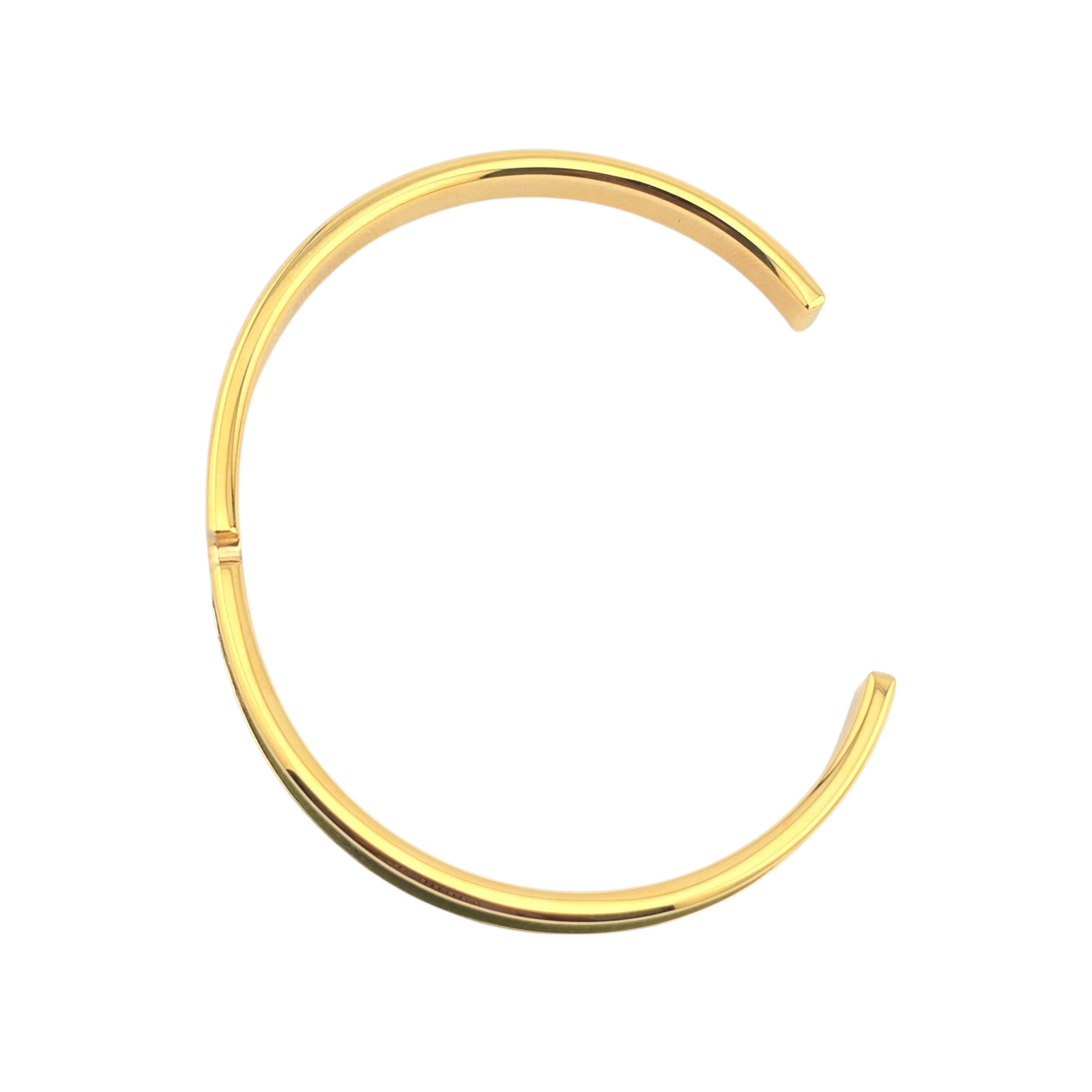 Hermes Olympe Green Gold Leather Bracelet