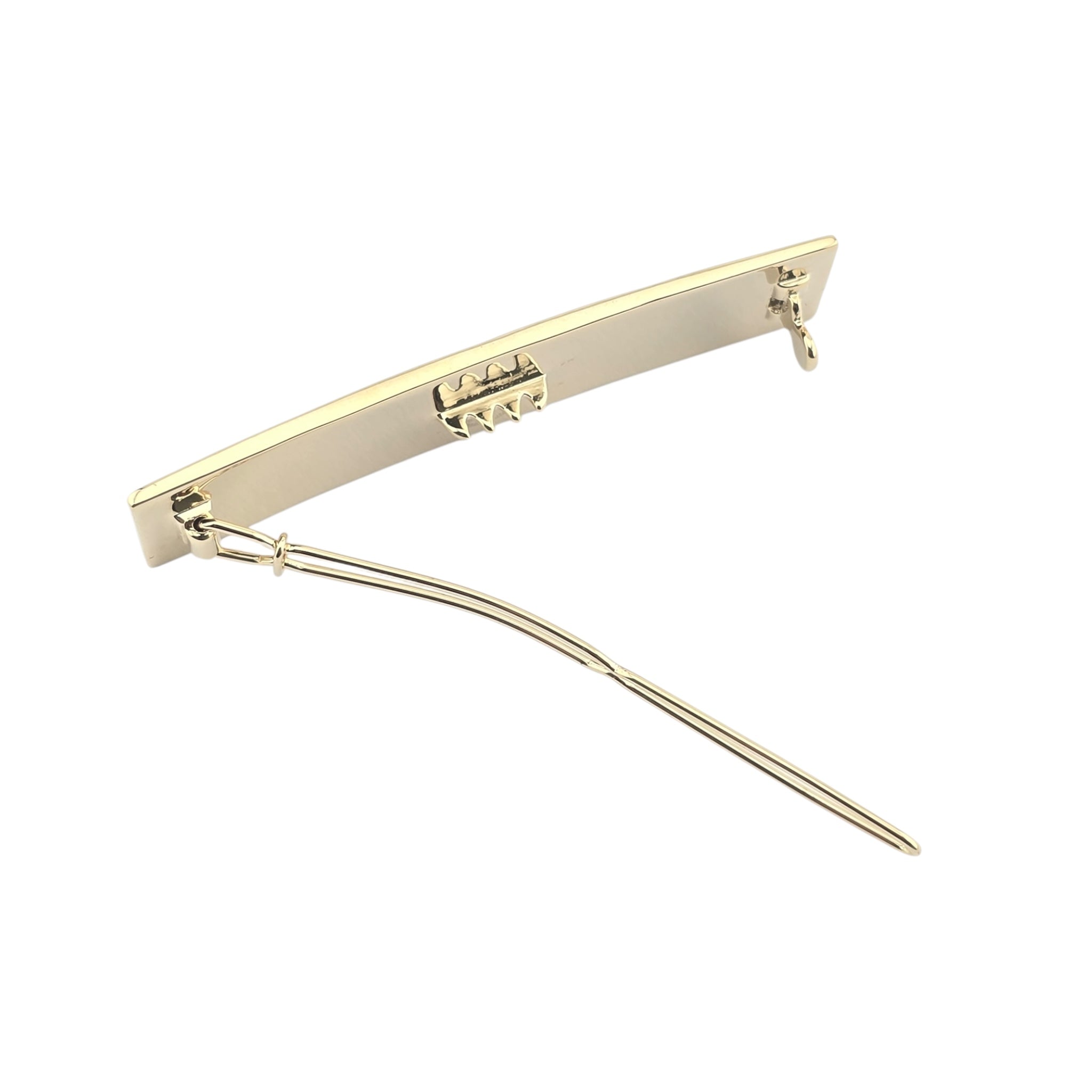 Chanel Logo Gold Black Hair Barrette Clip 2021