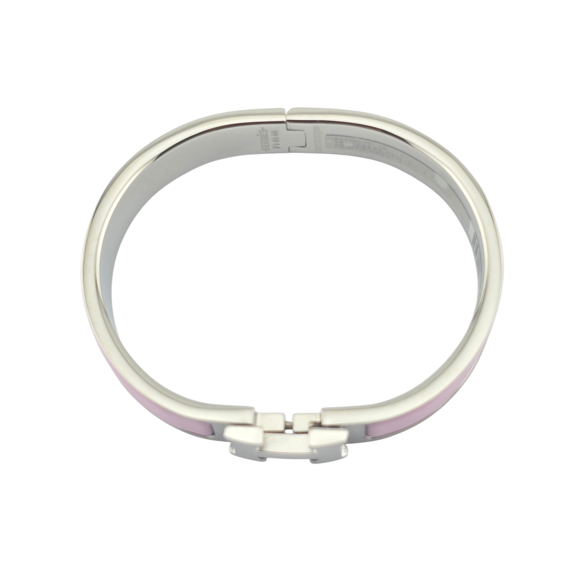 Hermes Clic H Bracelet Pink Palladium GM