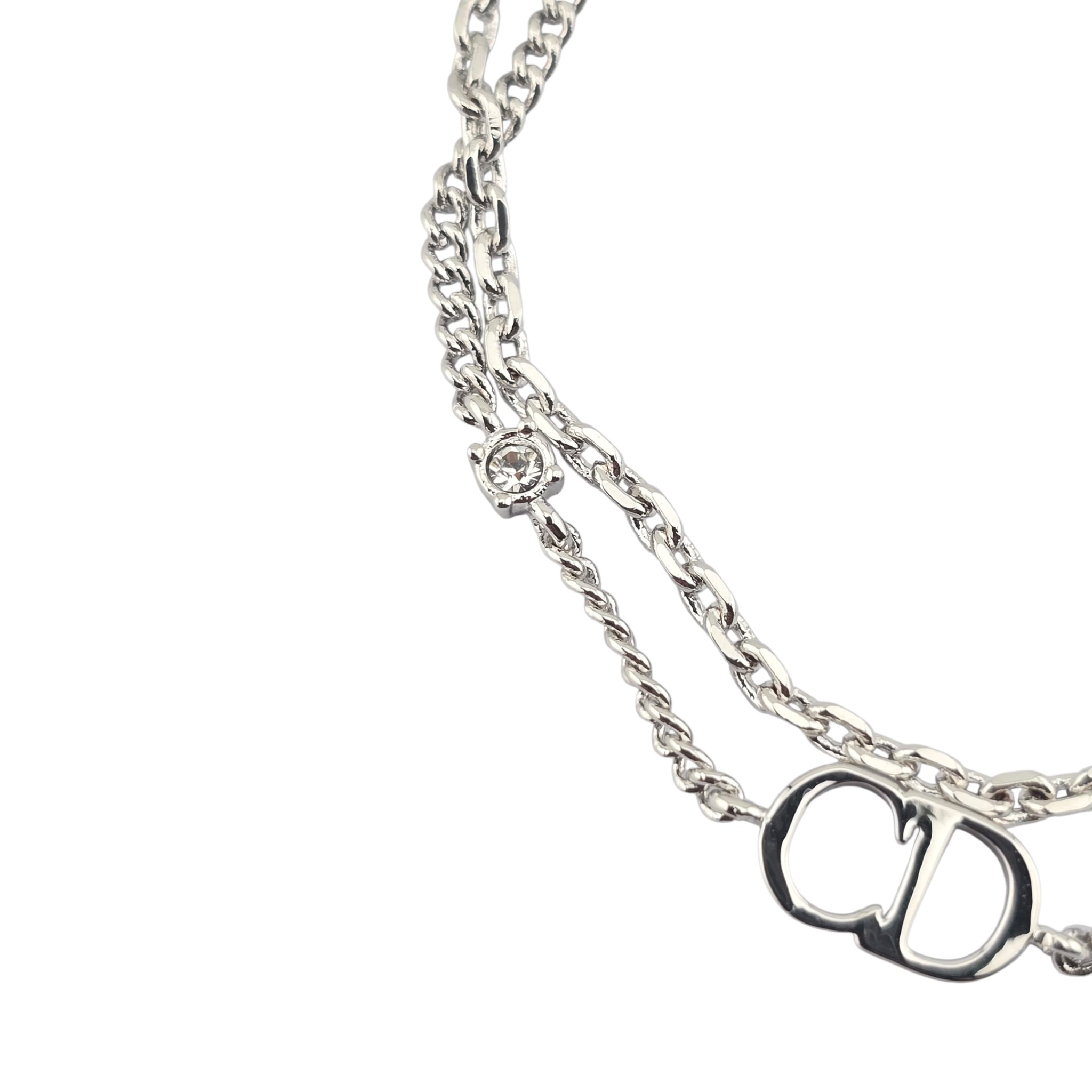 Christian Dior CD Silver Clair D Lune Bracelet