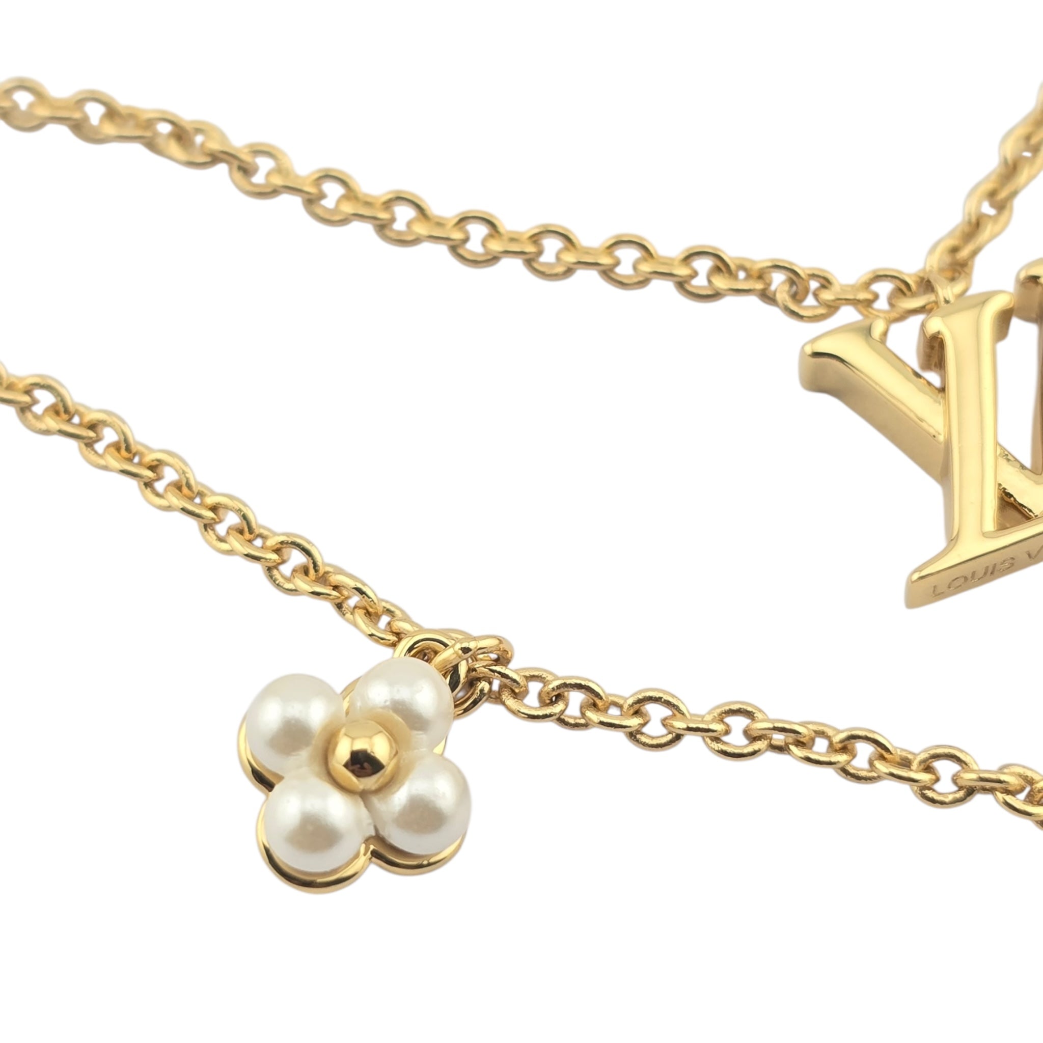 Louis Vuitton LV Floragram Gold Necklace LOUIS VUITTON