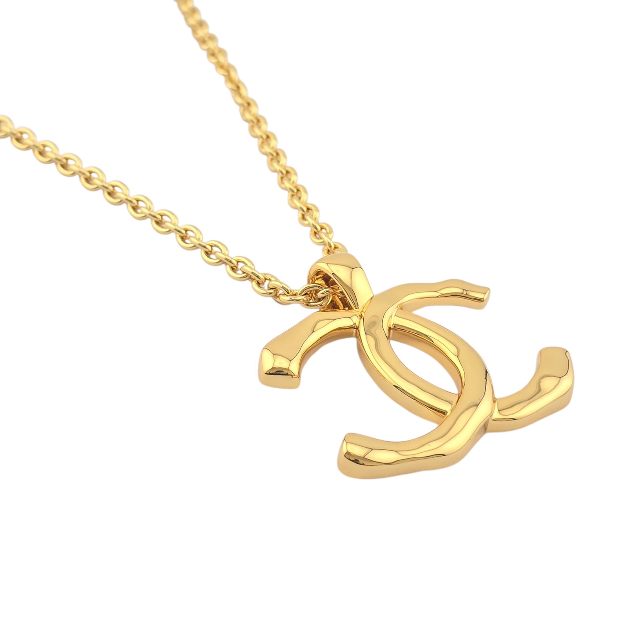 Chanel CC Gold Large Pendant Necklace 2023 CHANEL