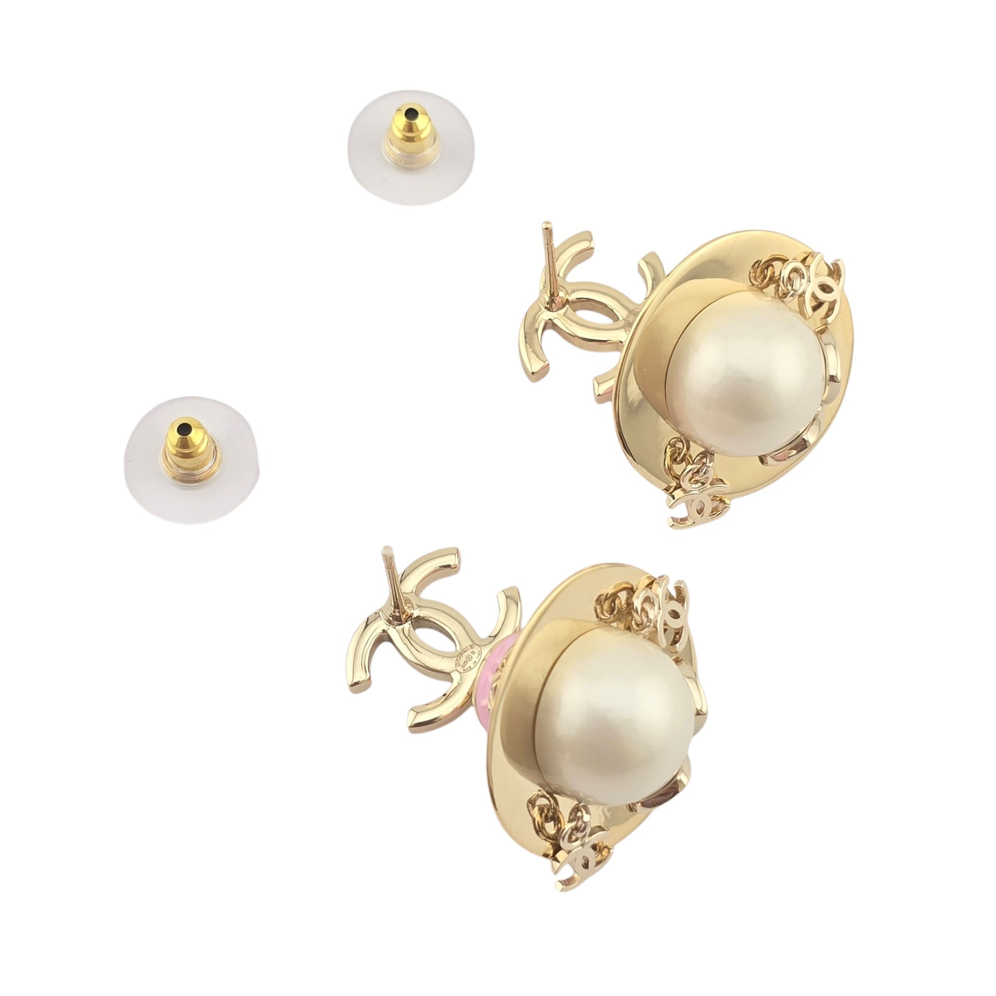 Chanel CC Robot Gabrielle Doll Pink Earrings 25B CHANEL
