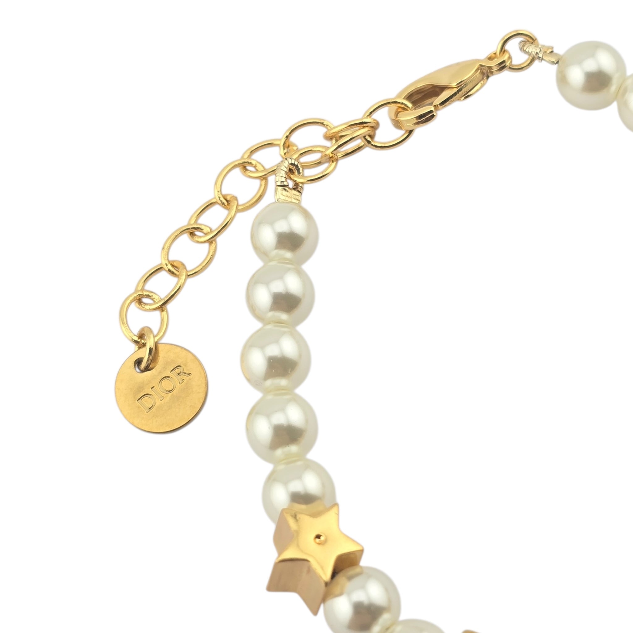 Christian Dior D-Dice Faux Pearl Bracelet DIOR