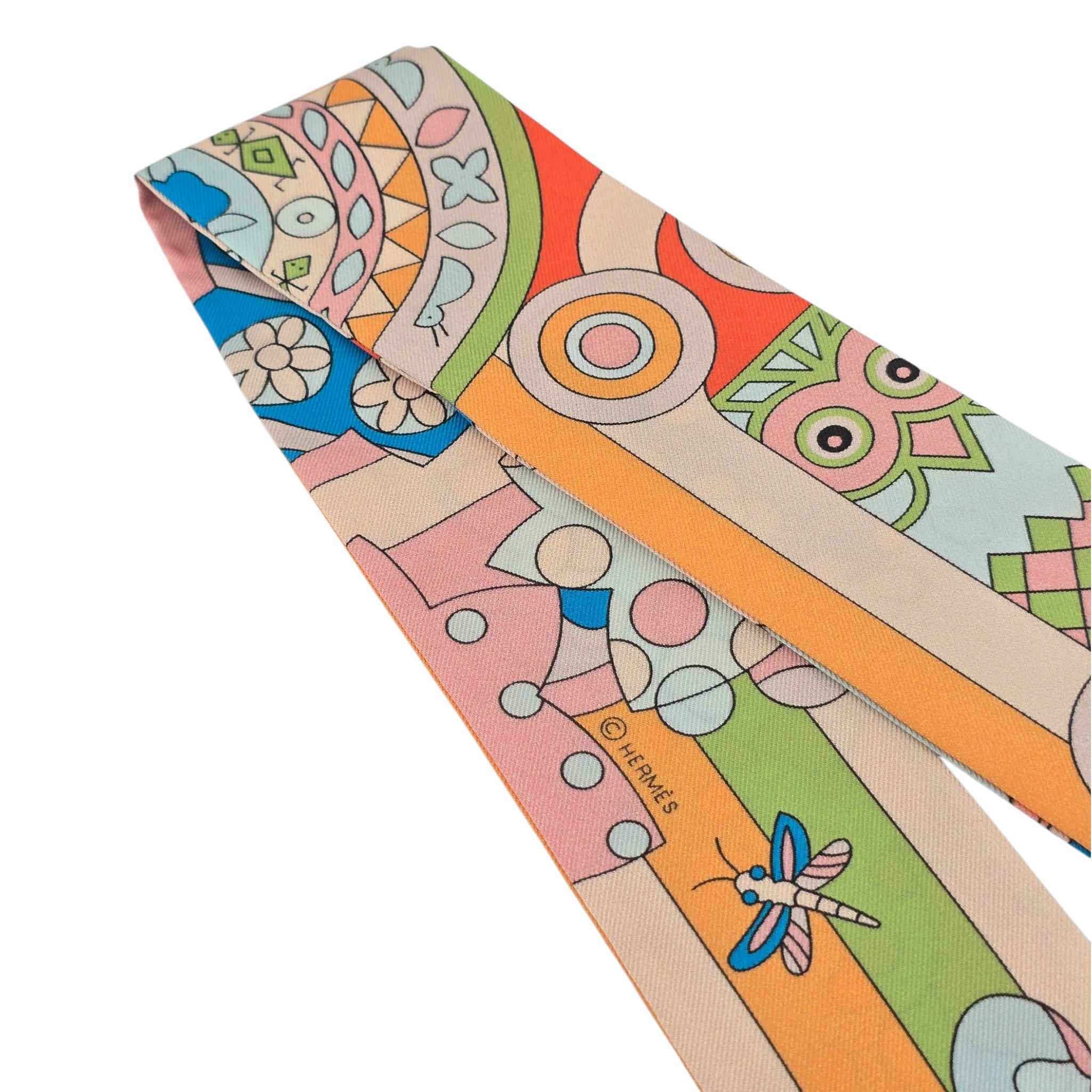 Hermes Silk Les Murmures de la Foret Twilly HERMES