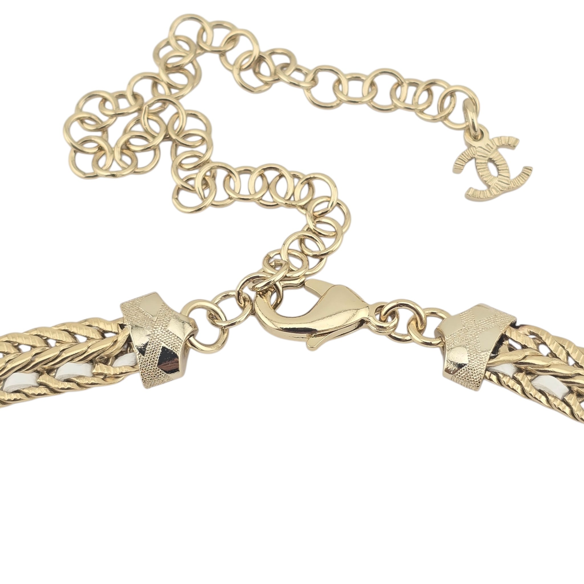 Chanel CC Leather Choker Necklace 2022 CHANEL