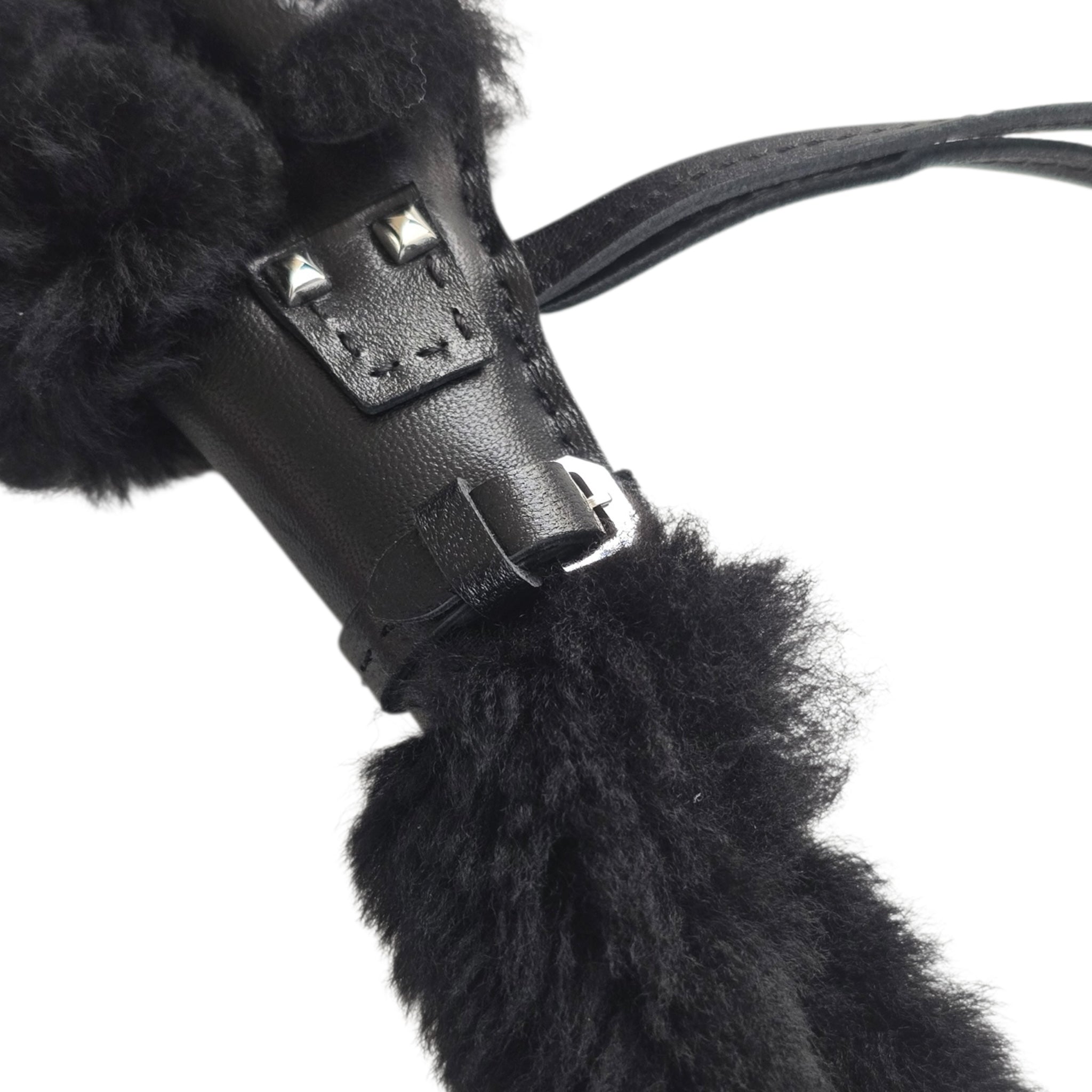 Hermes Budy Punk Bag Charm Black HERMES