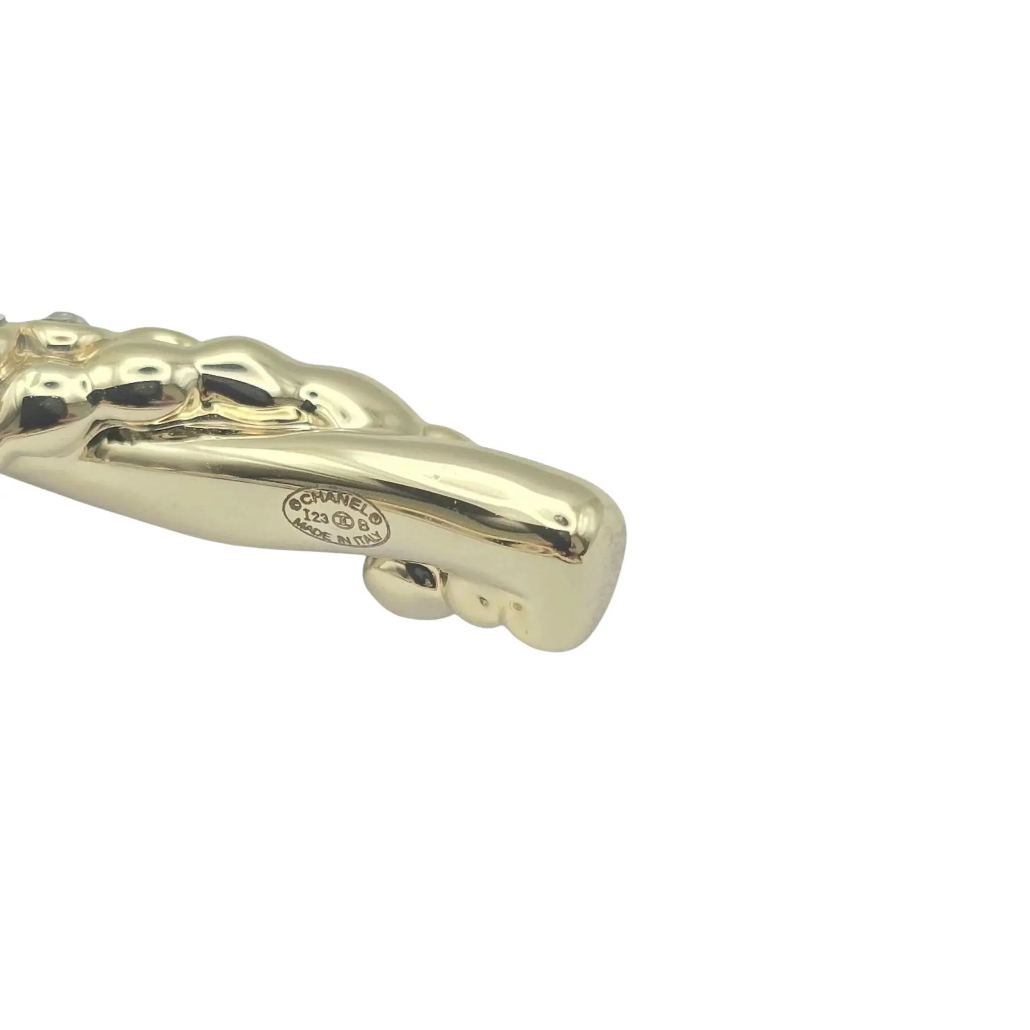 Chanel CC Gold Crystal Bangle 2023 CHANEL