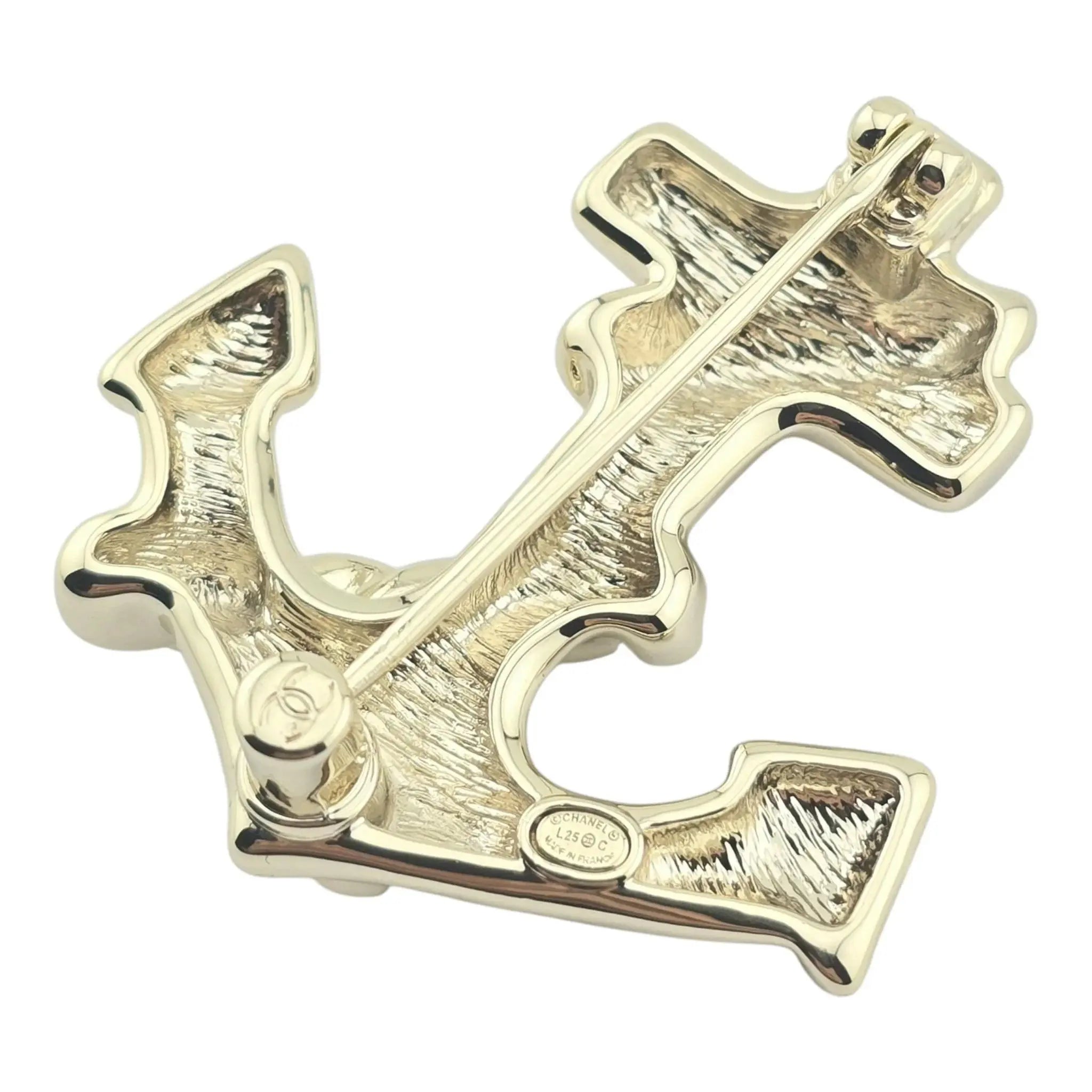 Chanel CC Gold Anchor Brooch 2025 CHANEL