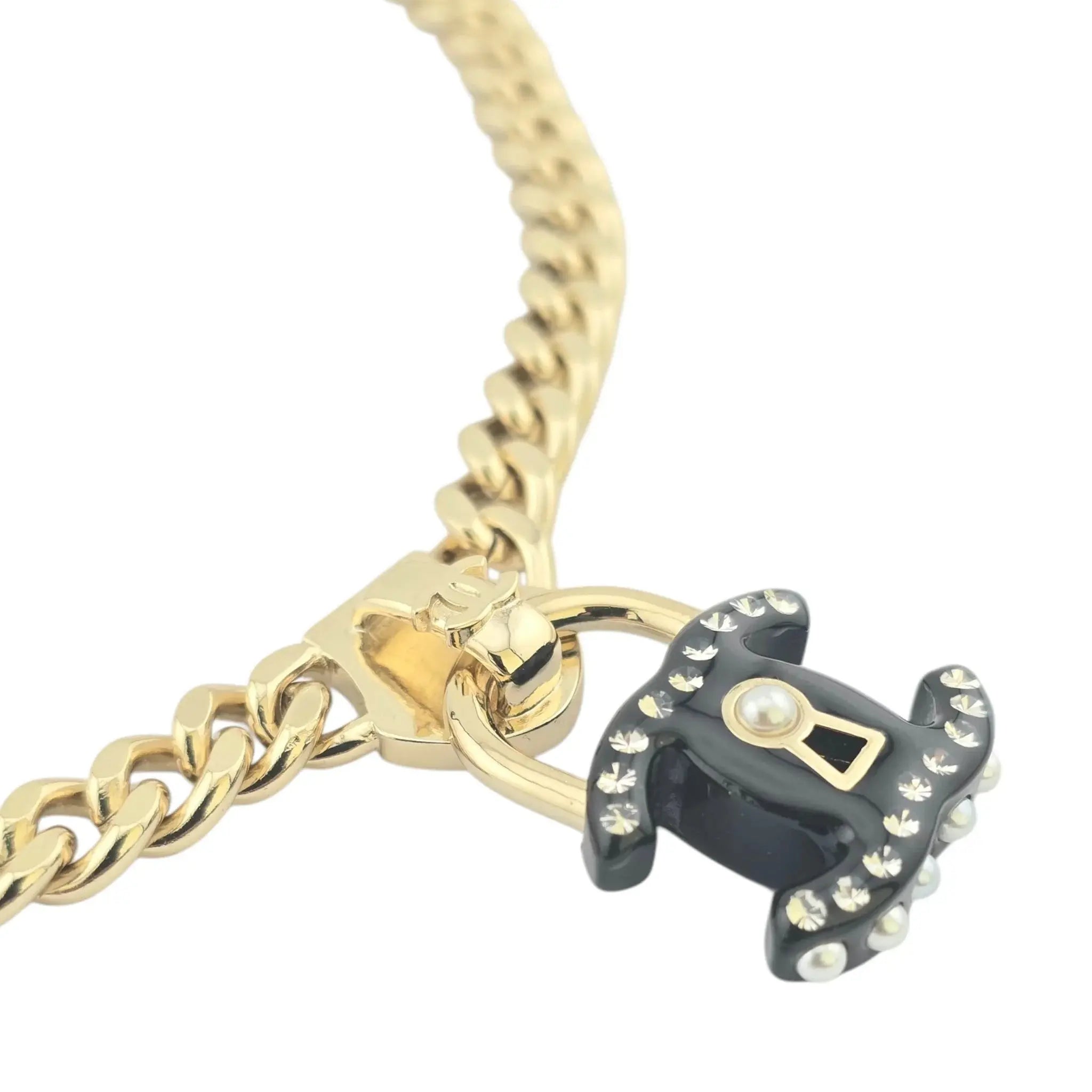 Chanel CC Crystal Padlock Necklace 2022 CHANEL