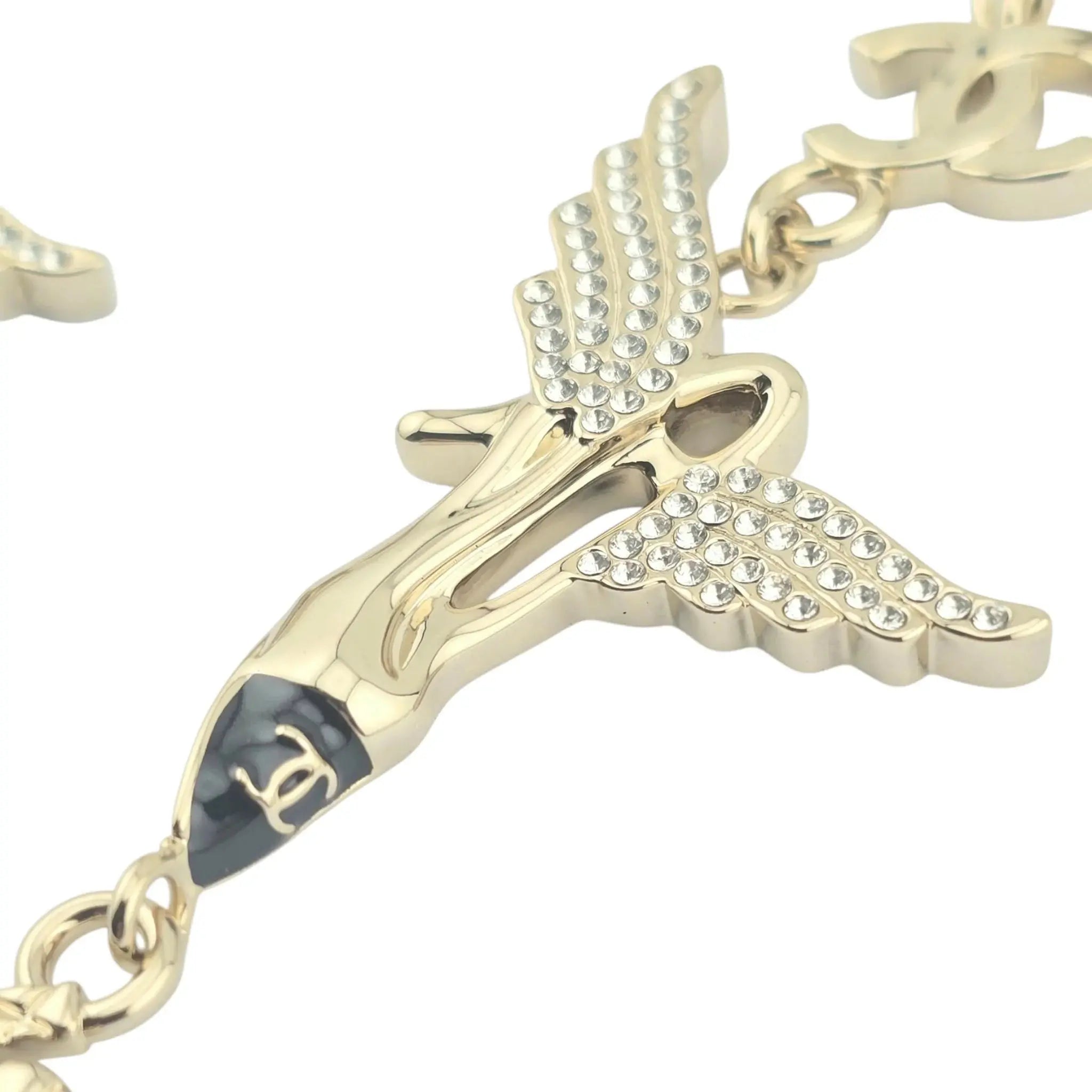 Chanel CC Drop Earrings Heel Wings 2023 CHANEL