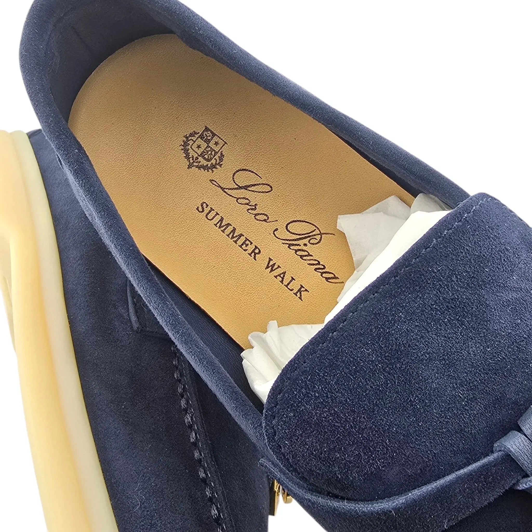 Loro Piana Summer Charms Walk Loafer - Navy - 40 LORO PIANA