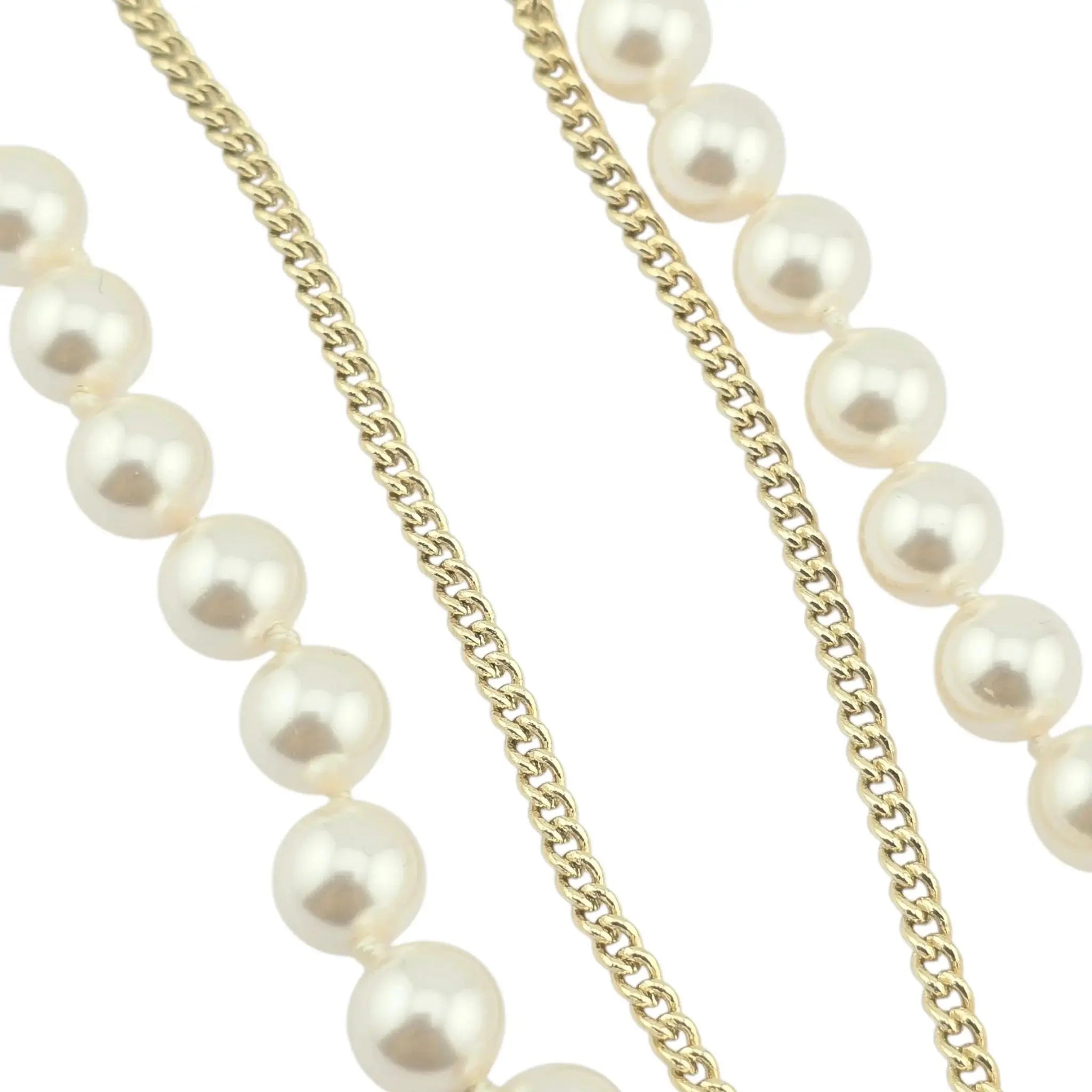Chanel CC Coco Faux Pearl Crystal Necklace 2022 CHANEL