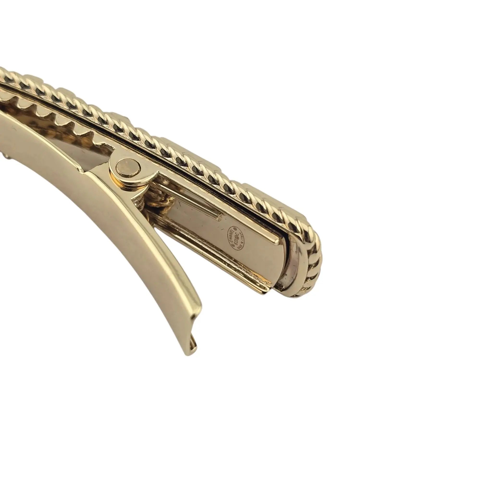 Chanel Strass Crystal Gold Hair Clip 2022 CHANEL