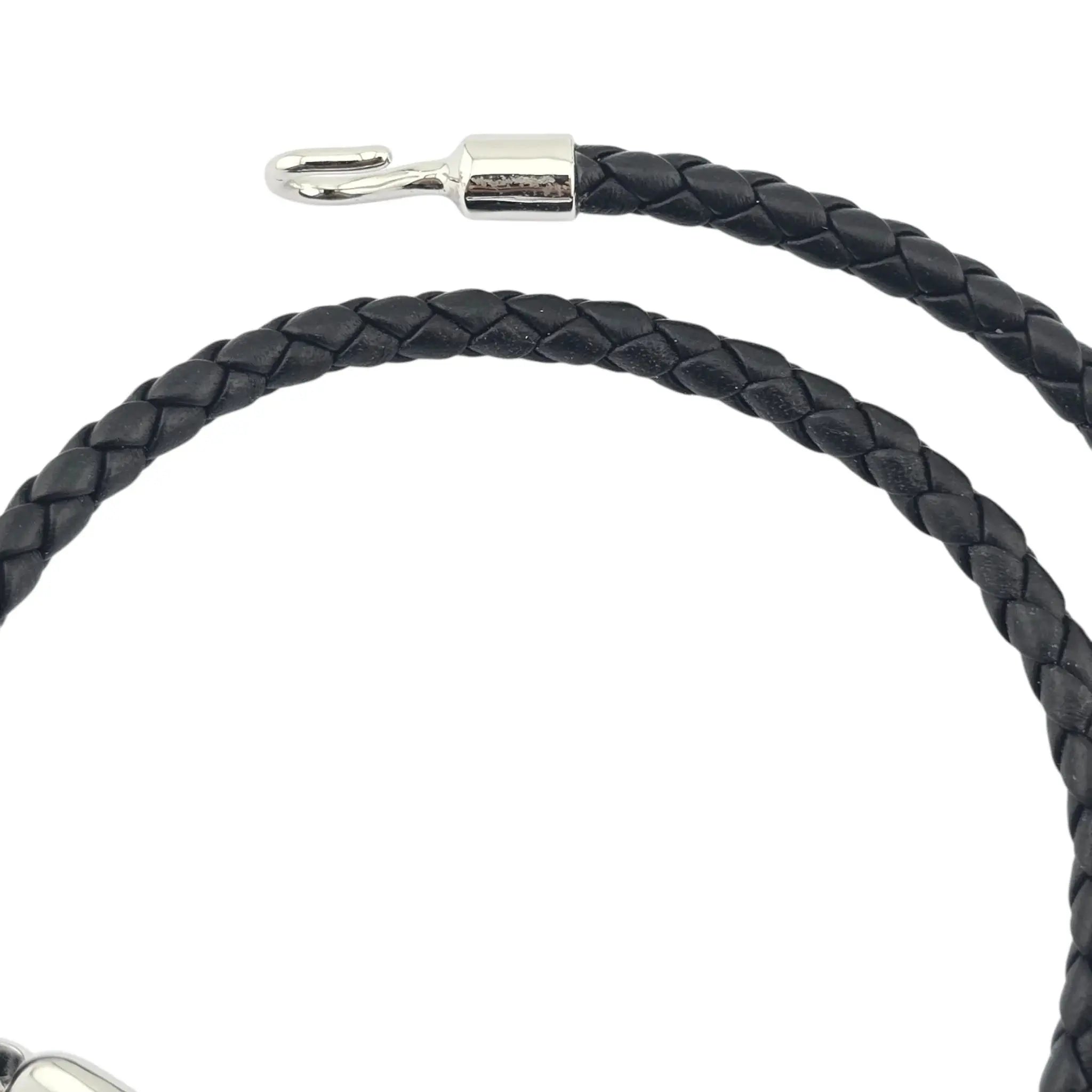 Hermès Roulis Double Tour Black (Noir) Silver - T2 HERMES