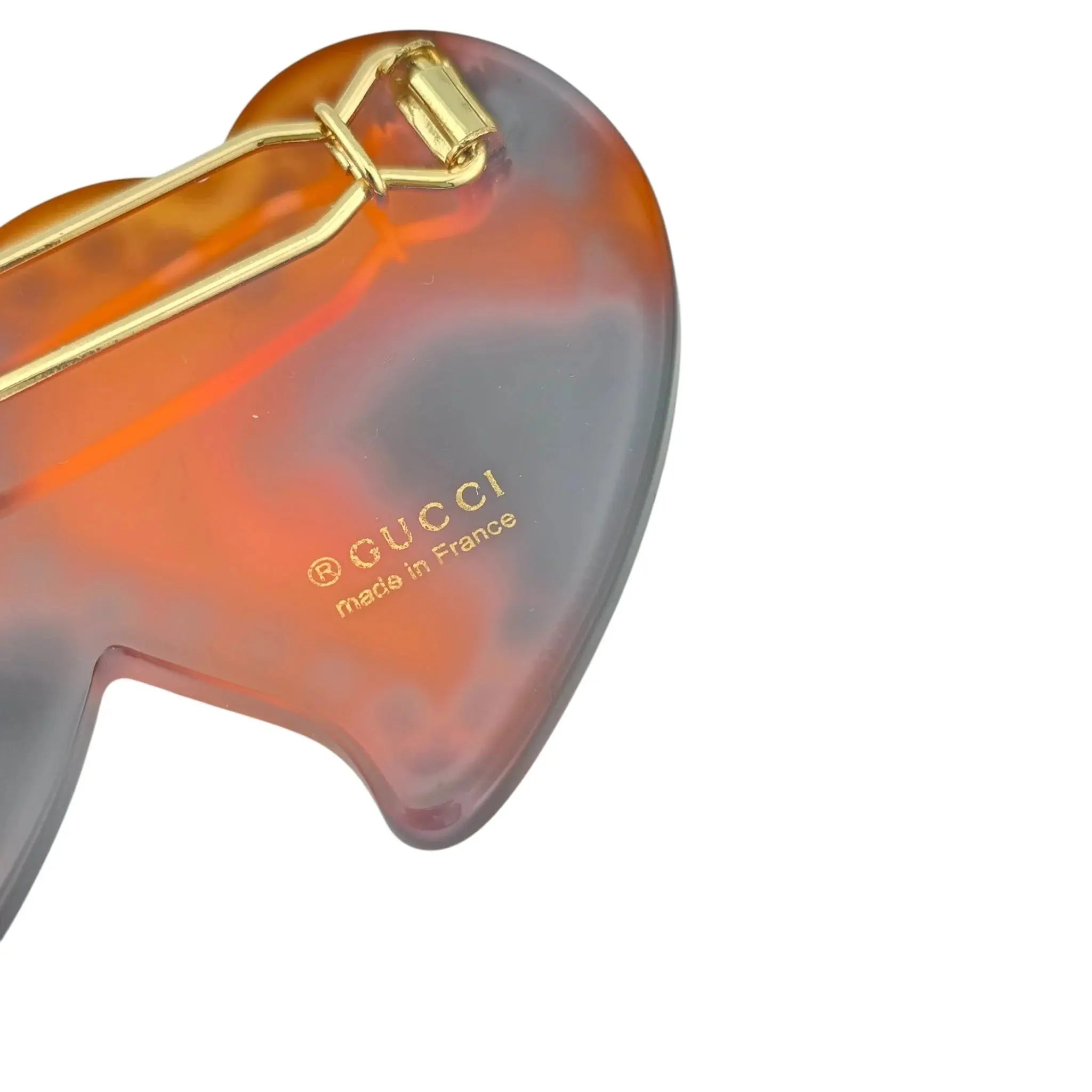 GUCCI GG Hair clip with Interlocking G Heart GUCCI