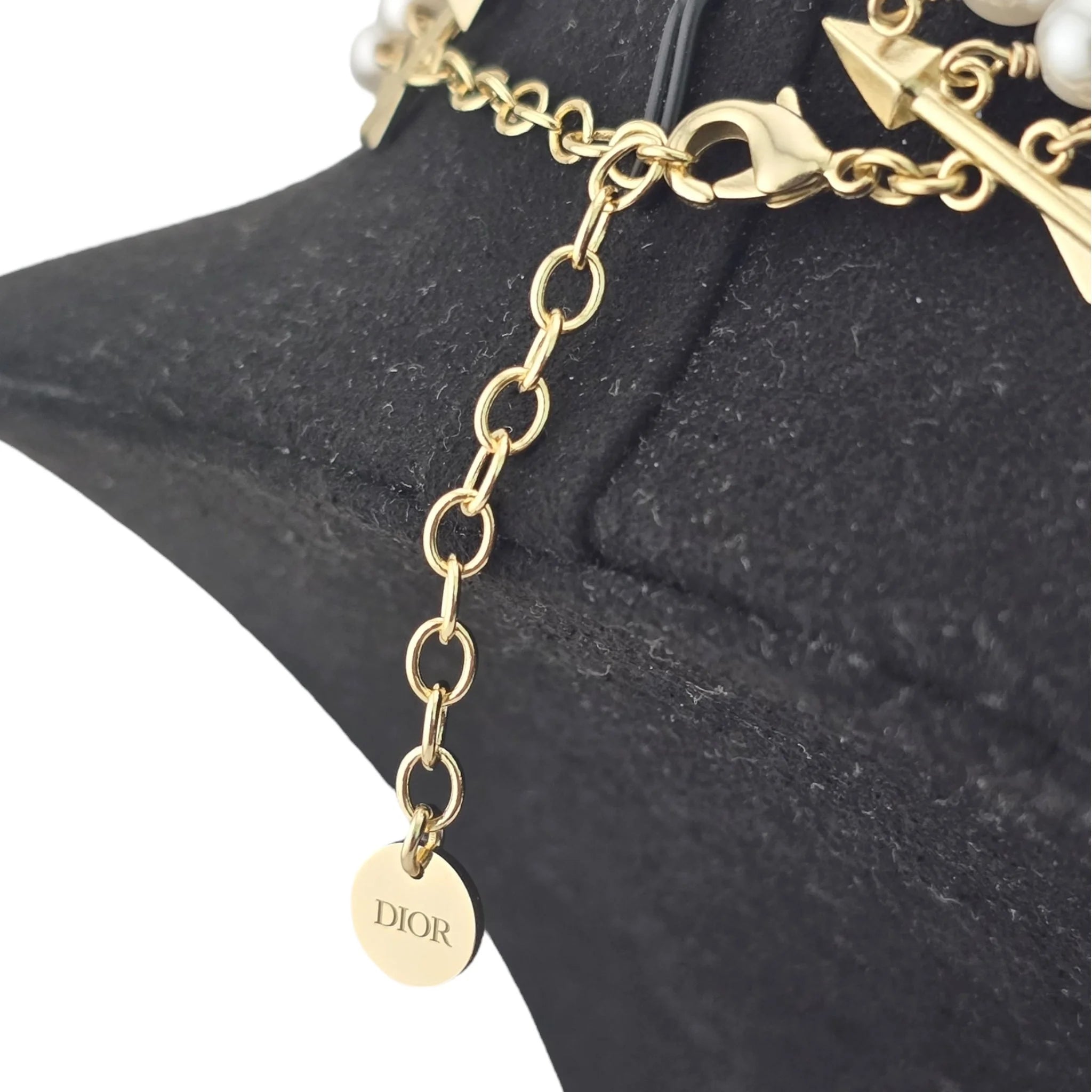 Christian Dior Toile de Jouy Papillon Butterfly Choker Necklace DIOR