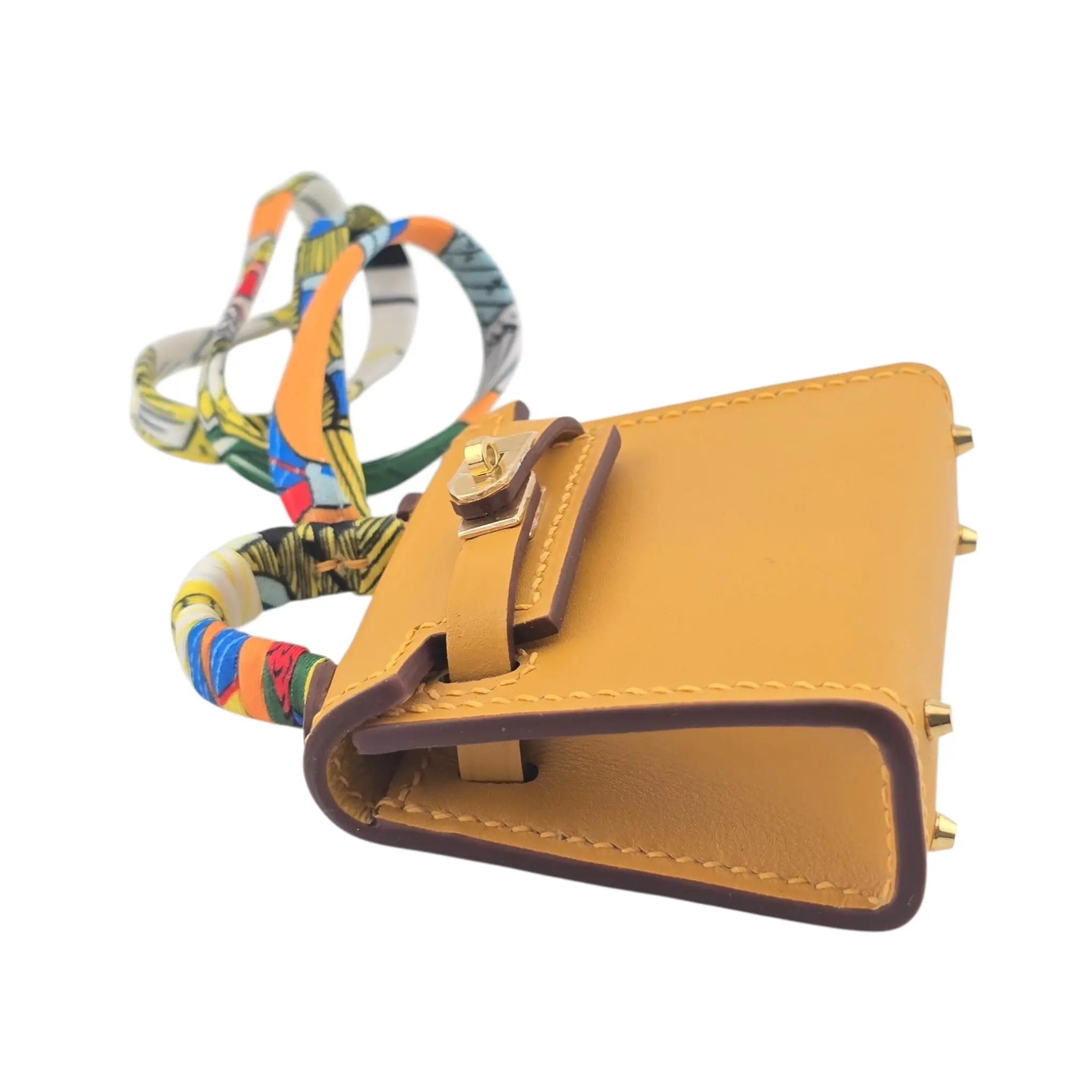 Hermes Mini Kelly Twilly Bag Charm Jaune Foin HERMES