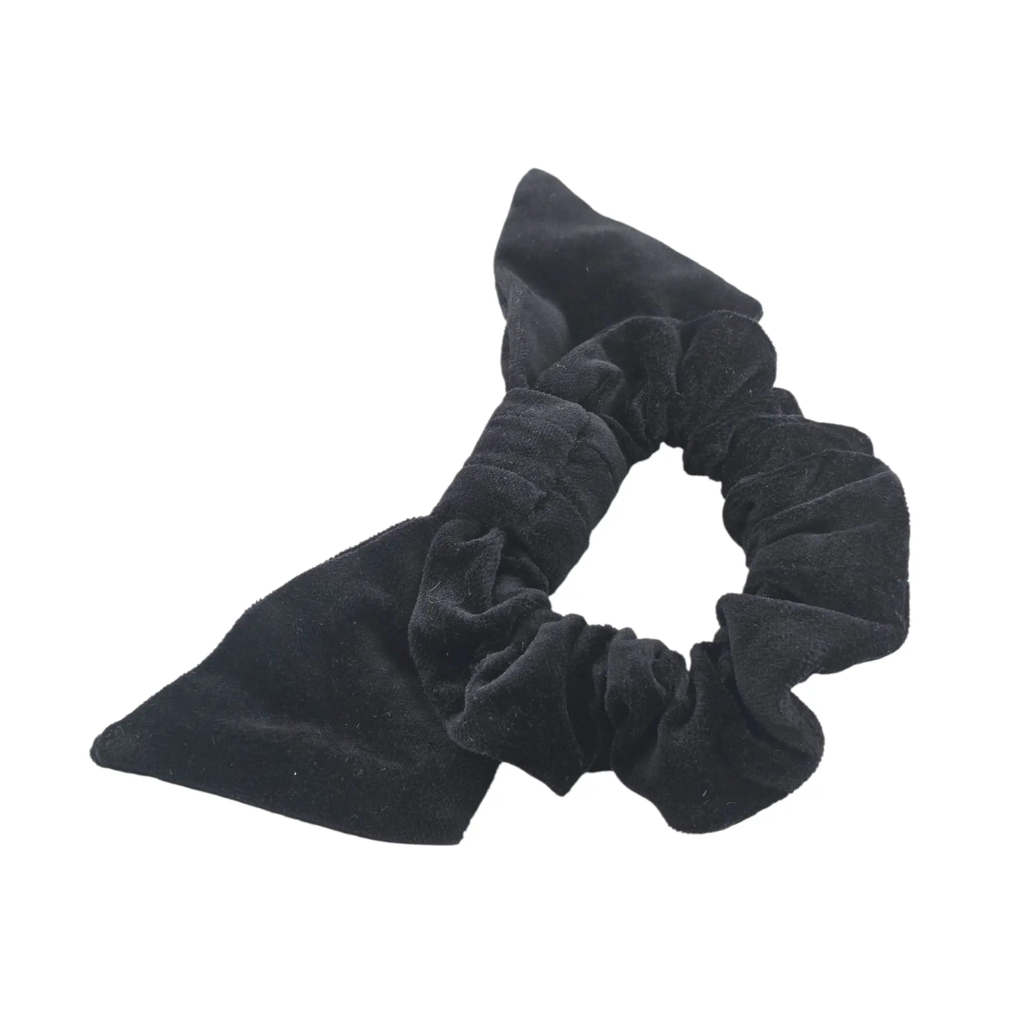 Miu Miu Black Gold Velvet Scrunchie MIU MIU