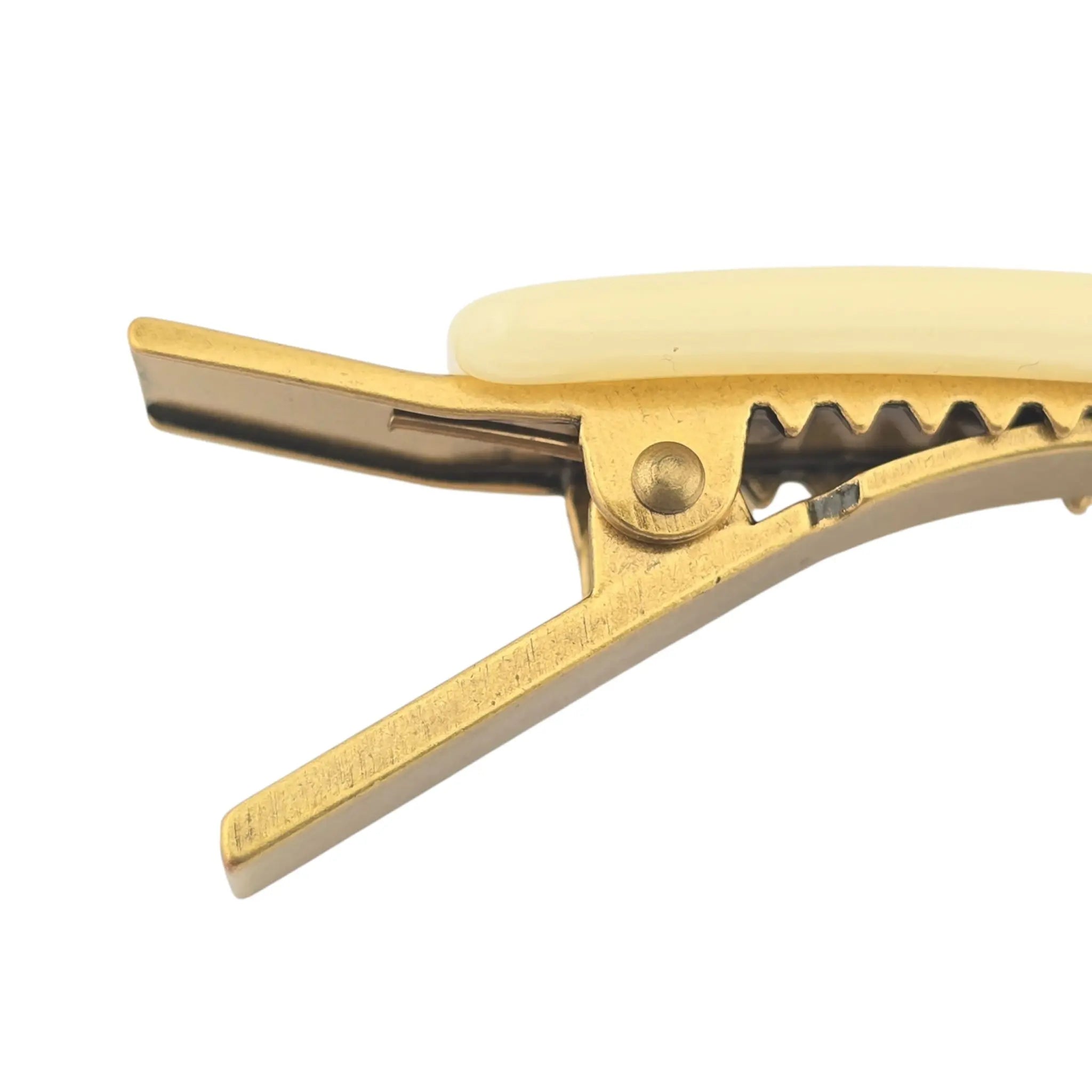 GUCCI GG Resin Crystal Star Hair Clip White GUCCI