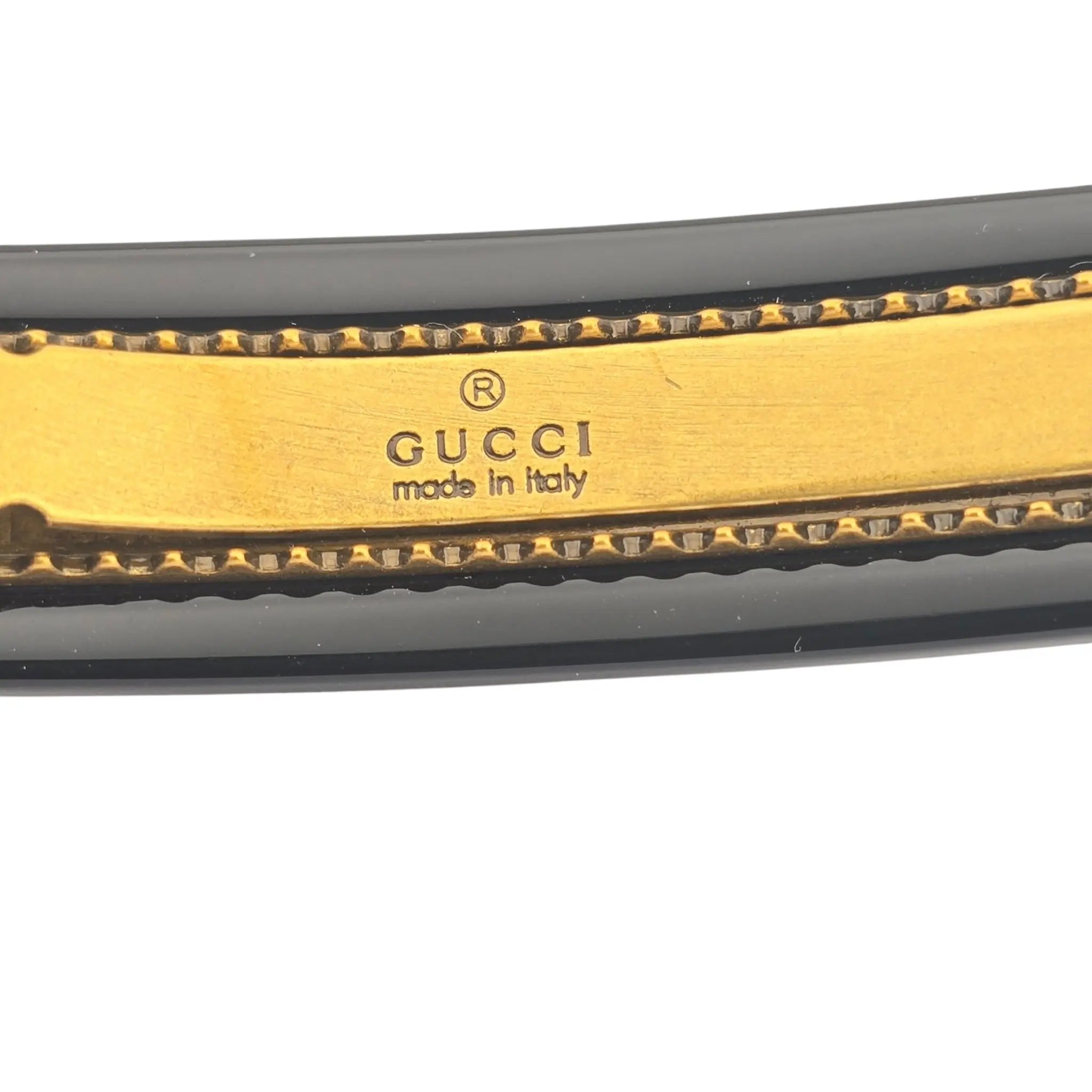 GUCCI GG Resin Crystal Star Hair Clip Black GUCCI