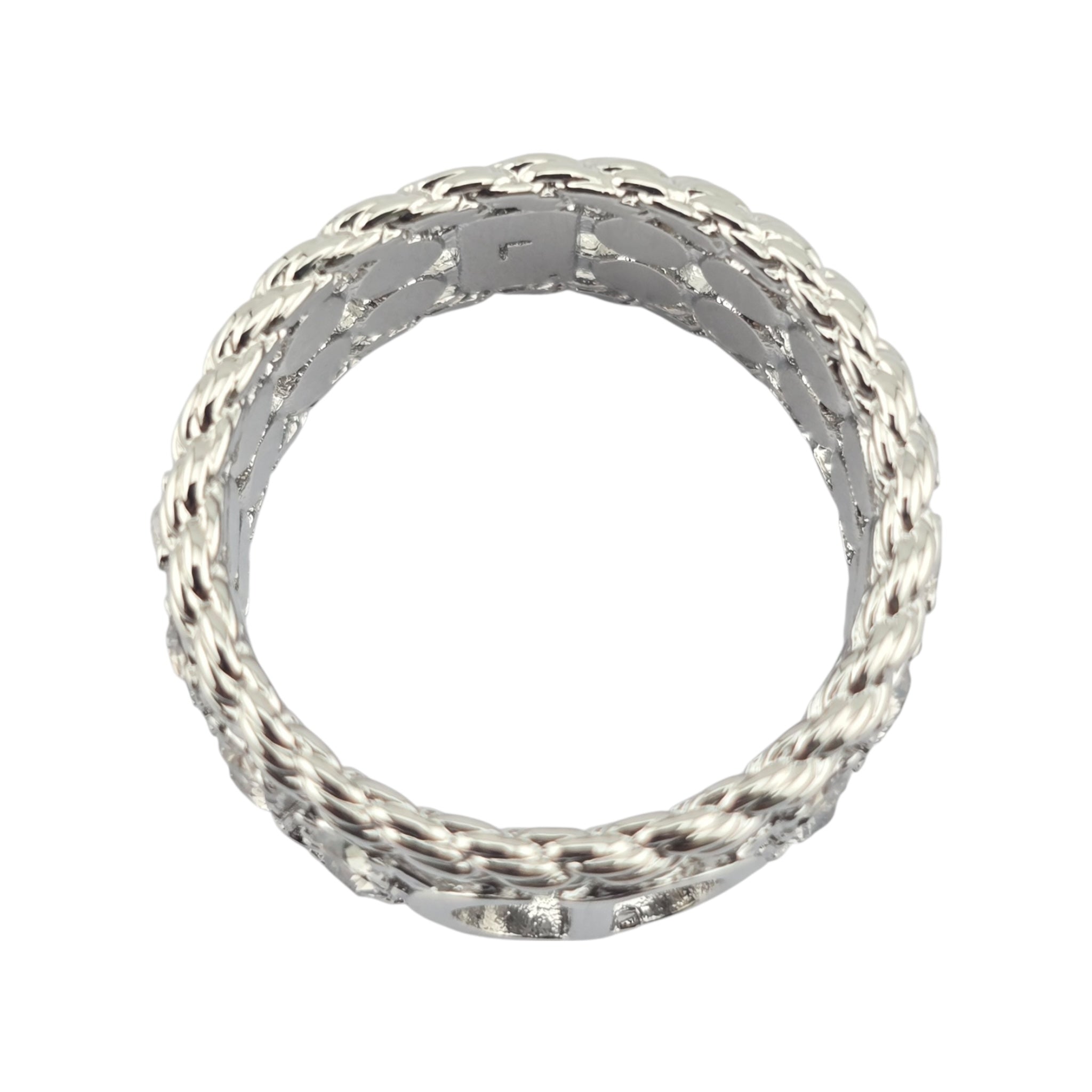 Christian Dior CD Crystal Silver Ring