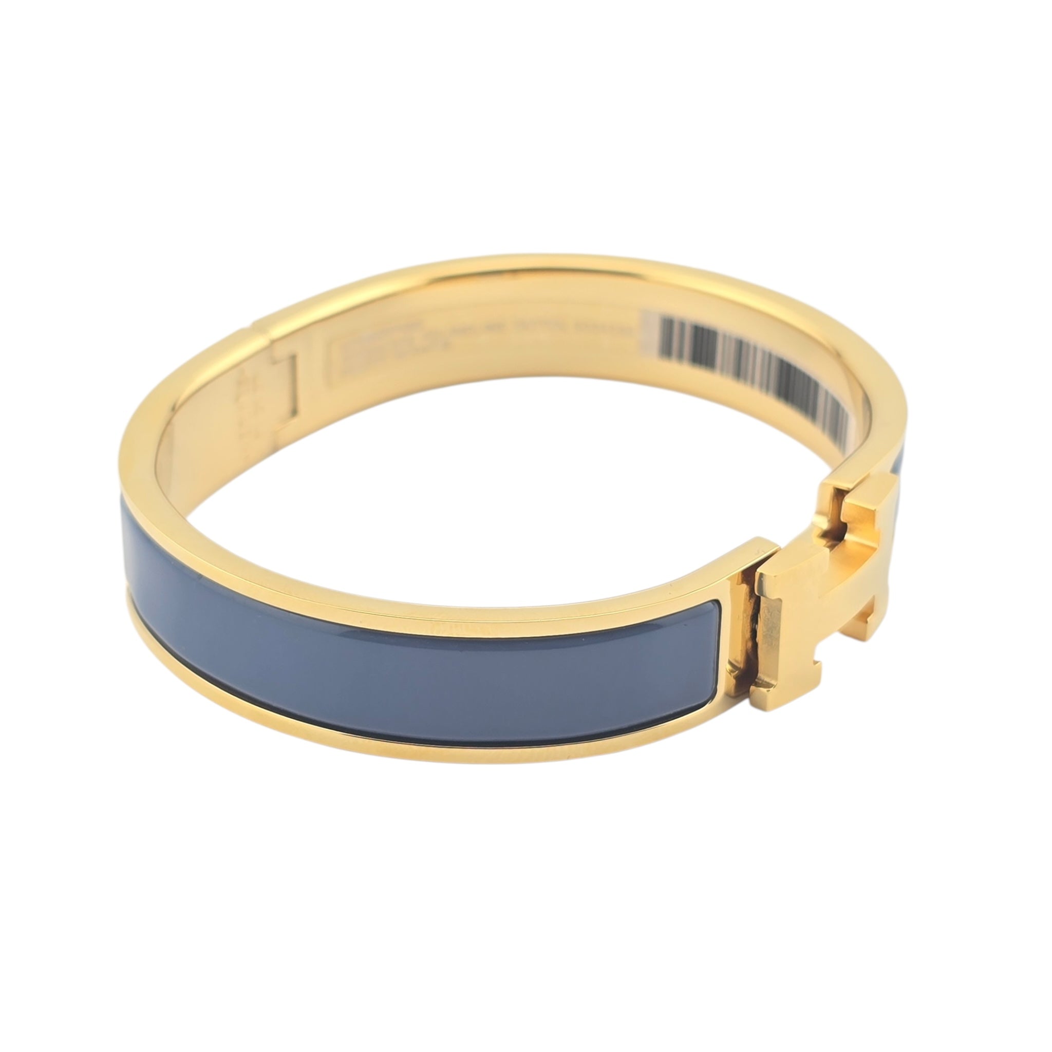 Hermes Clic H Bracelet Navy Gold GM