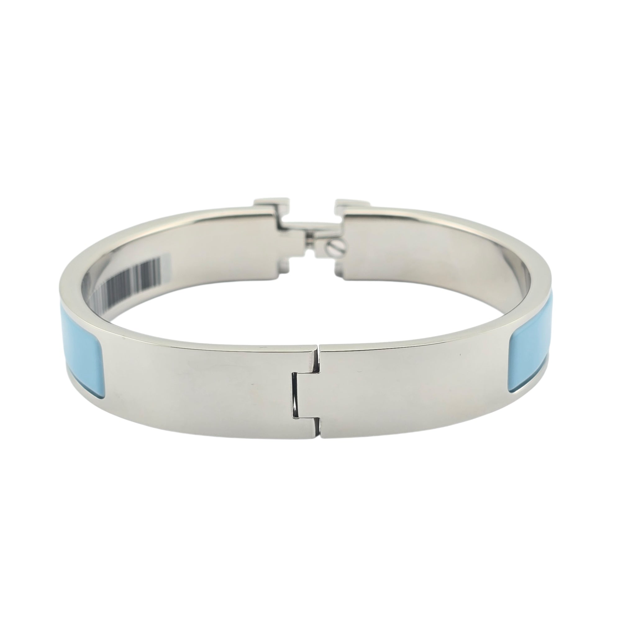 Hermes Clic H Bracelet Baby Blue Palladium GM