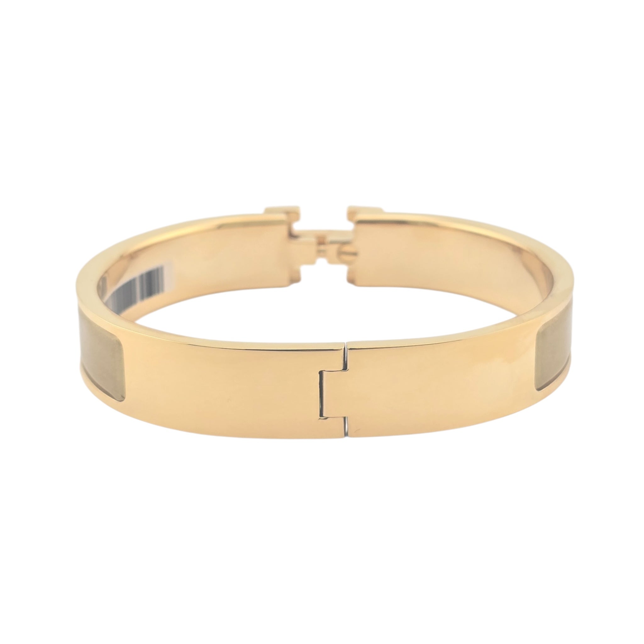 Hermes Clic H Bracelet Glitter Gold GM