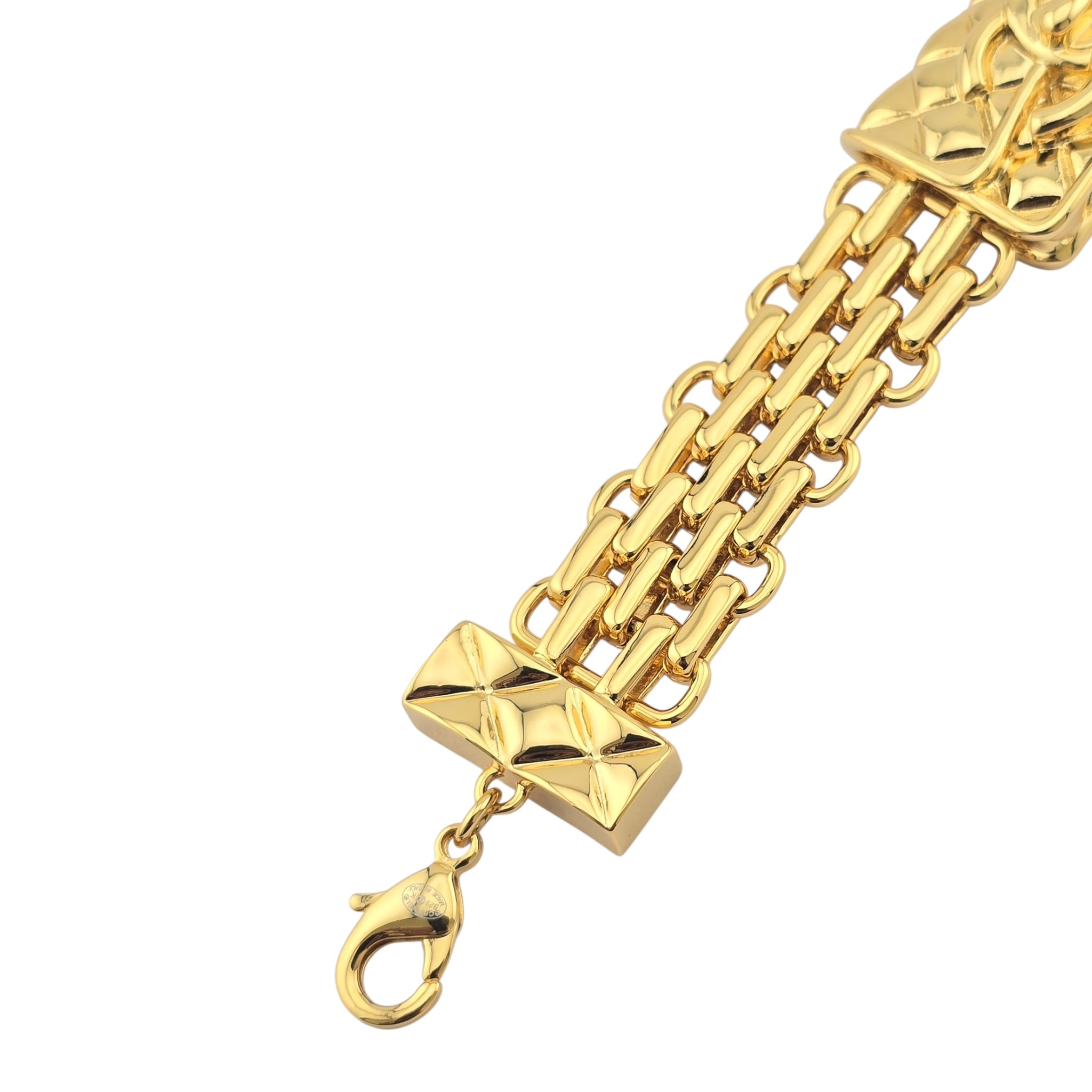 Chanel Metal CC Chain Flap Bag Bracelet Gold B23