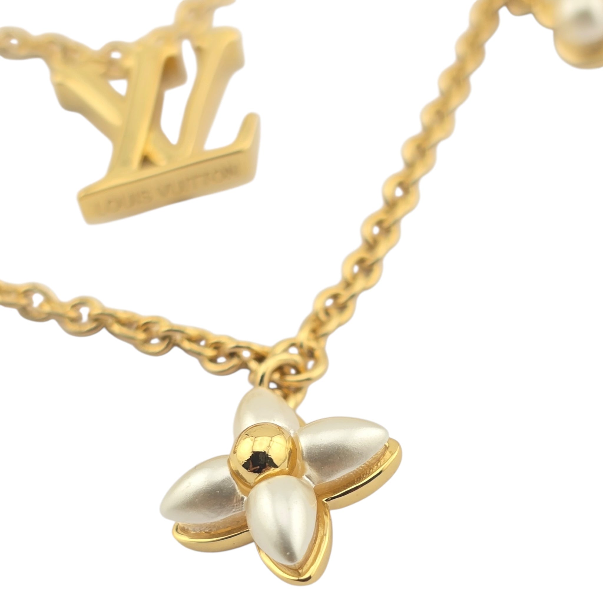 Louis Vuitton LV Floragram Gold Necklace LOUIS VUITTON