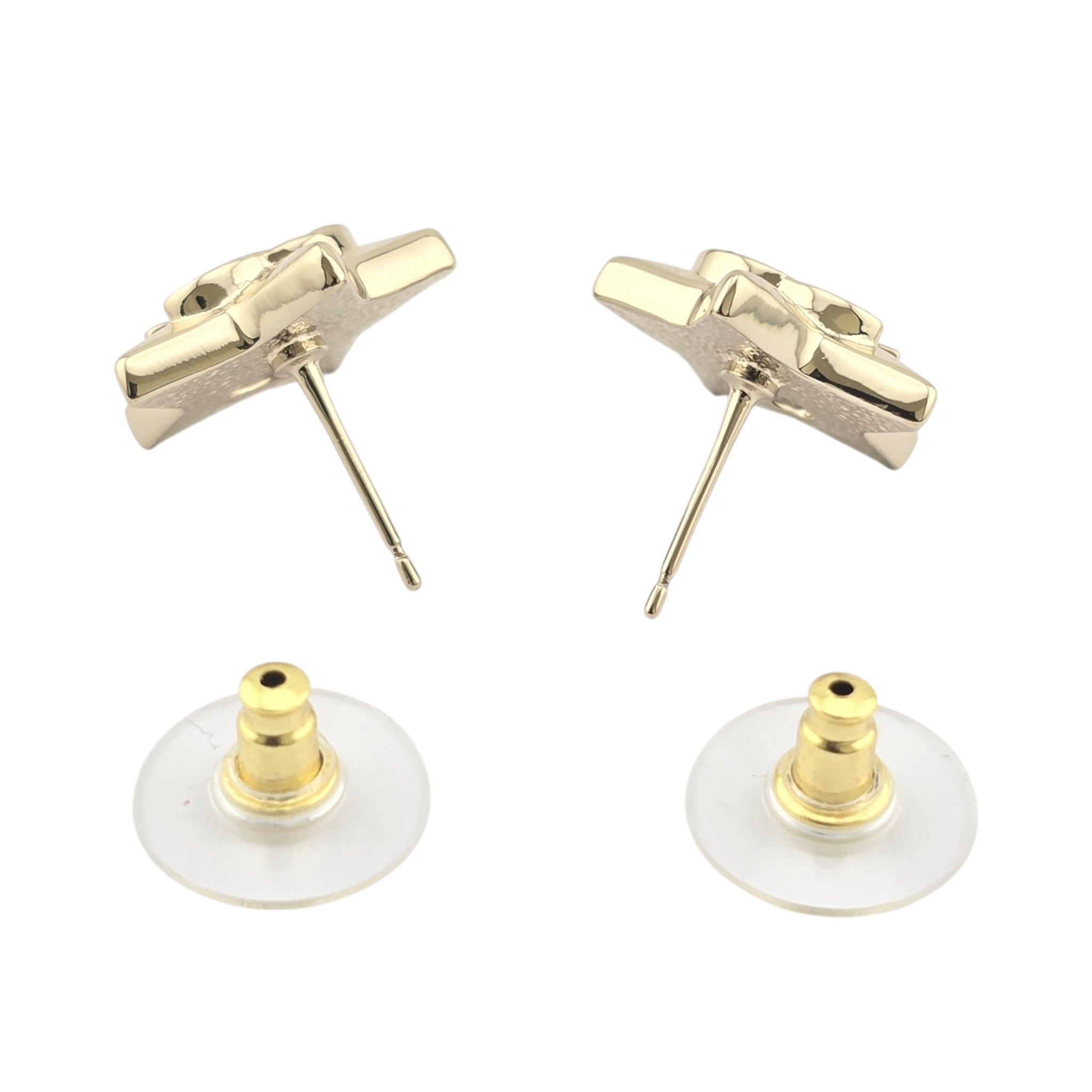 Chanel CC Gold Star Stud Earrings 2025 CHANEL