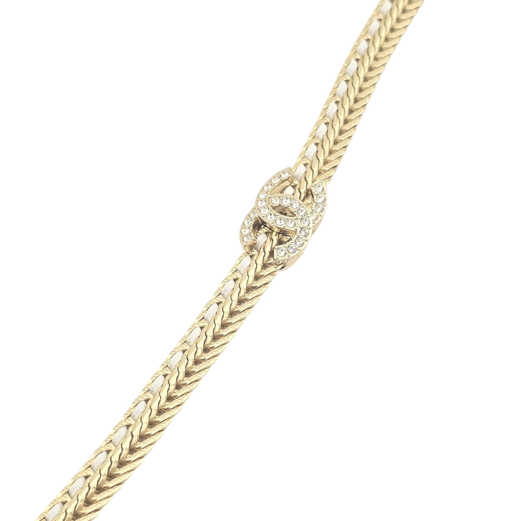 Chanel CC Leather Choker Necklace 2022 CHANEL