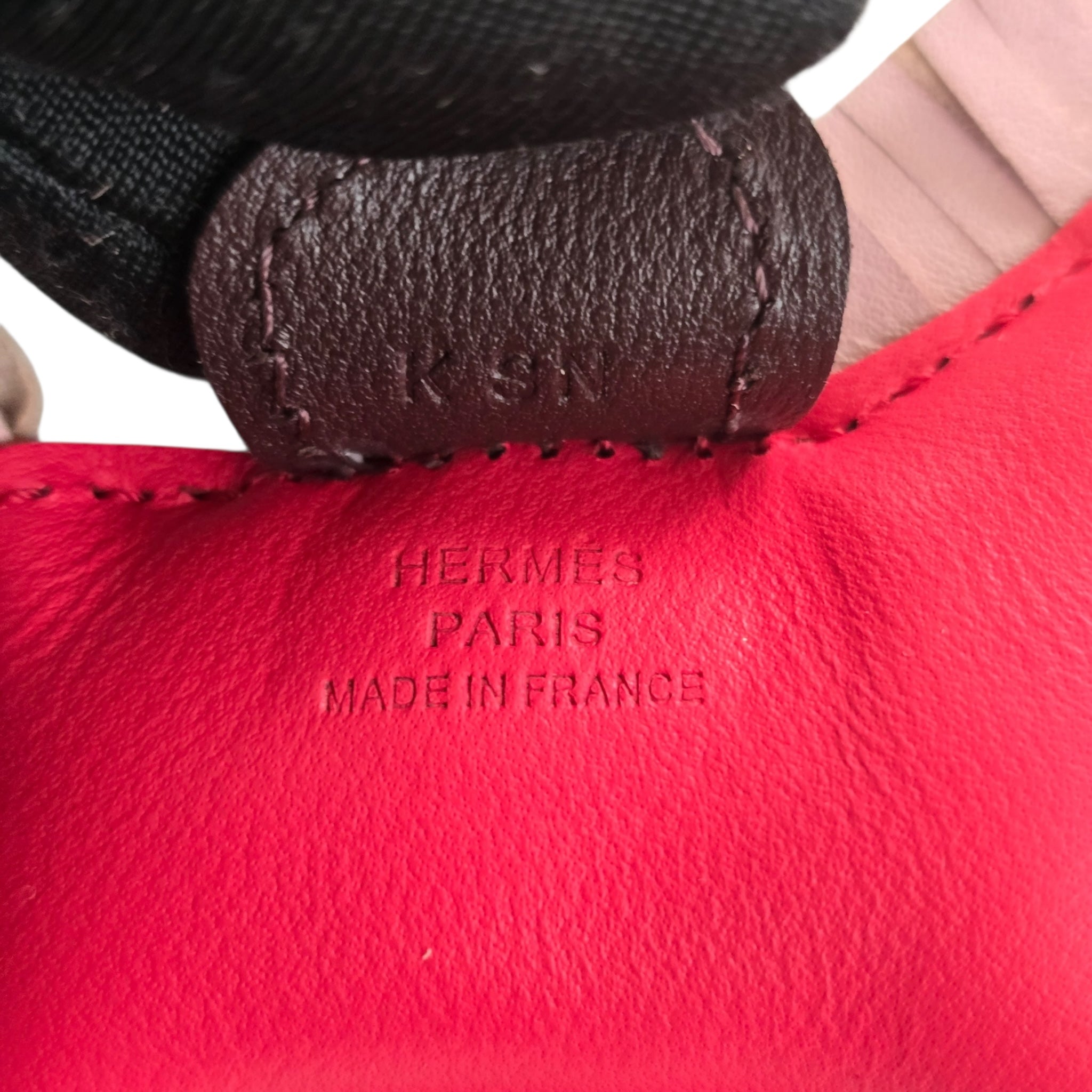 Hermes Rodeo PM Bag Charm Framboise/Rose Sakura/Rouge Sellier HERMES