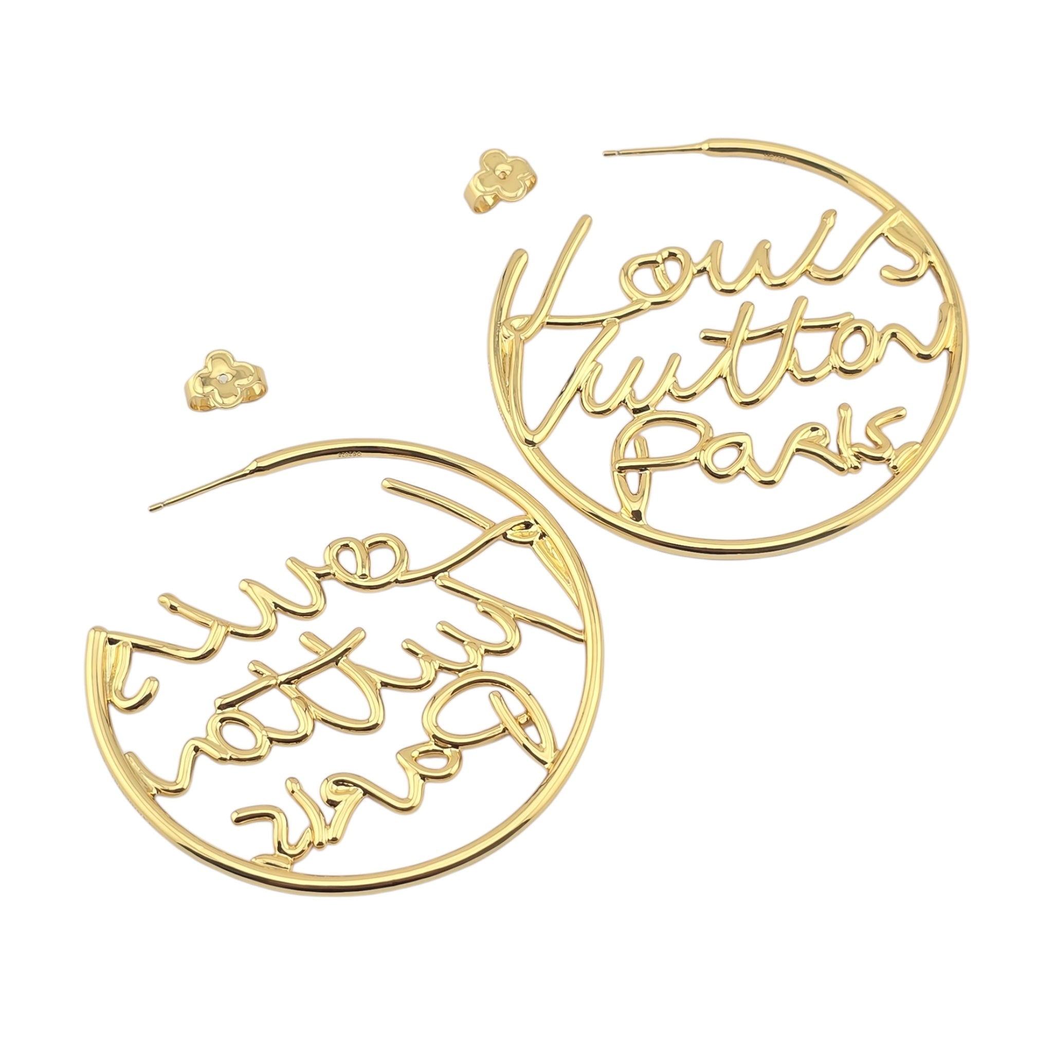 Louis Vuitton LV Script Earrings LOUIS VUITTON