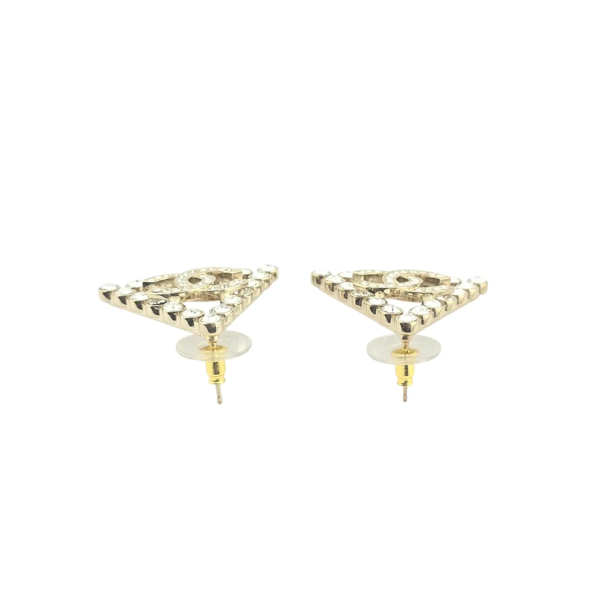 Chanel CC Triangle Crystal Earrings 2023 CHANEL