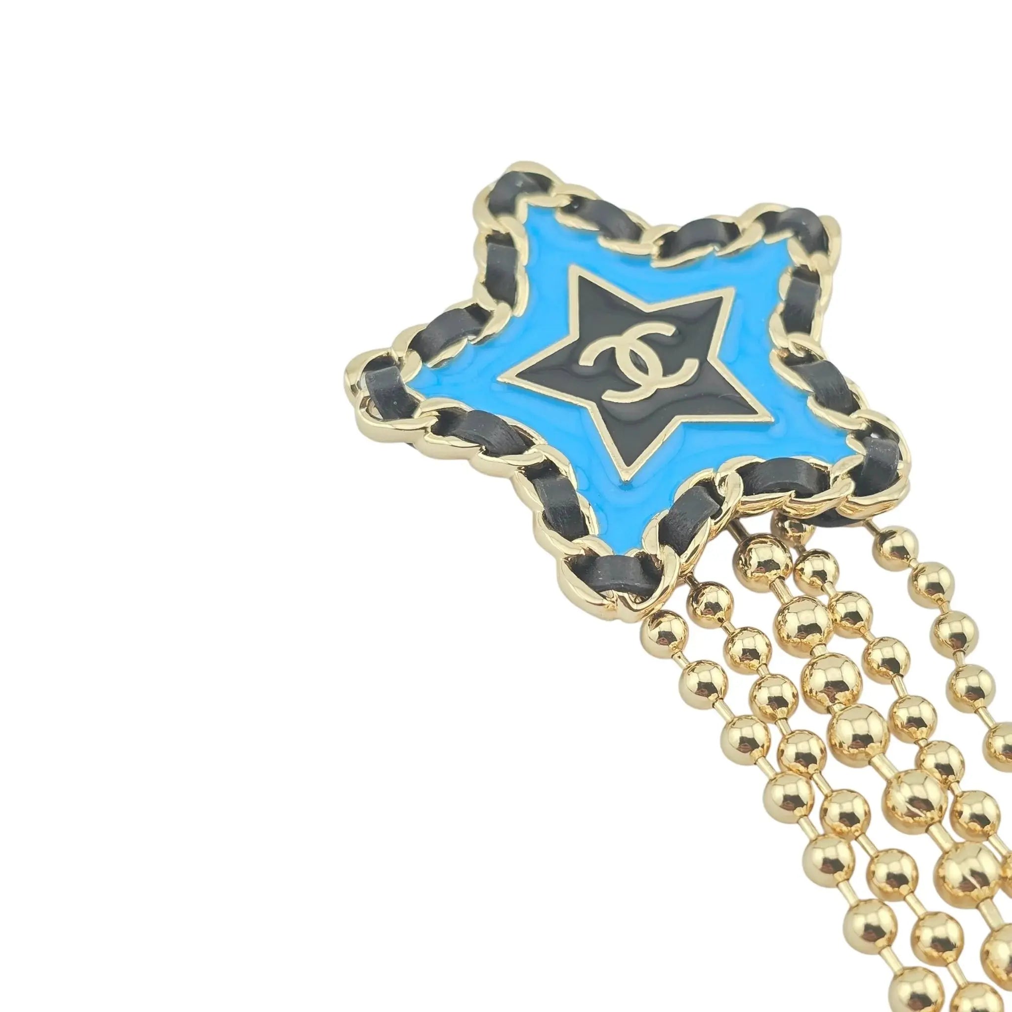 Chanel CC Blue Star Brooch 2024 CHANEL